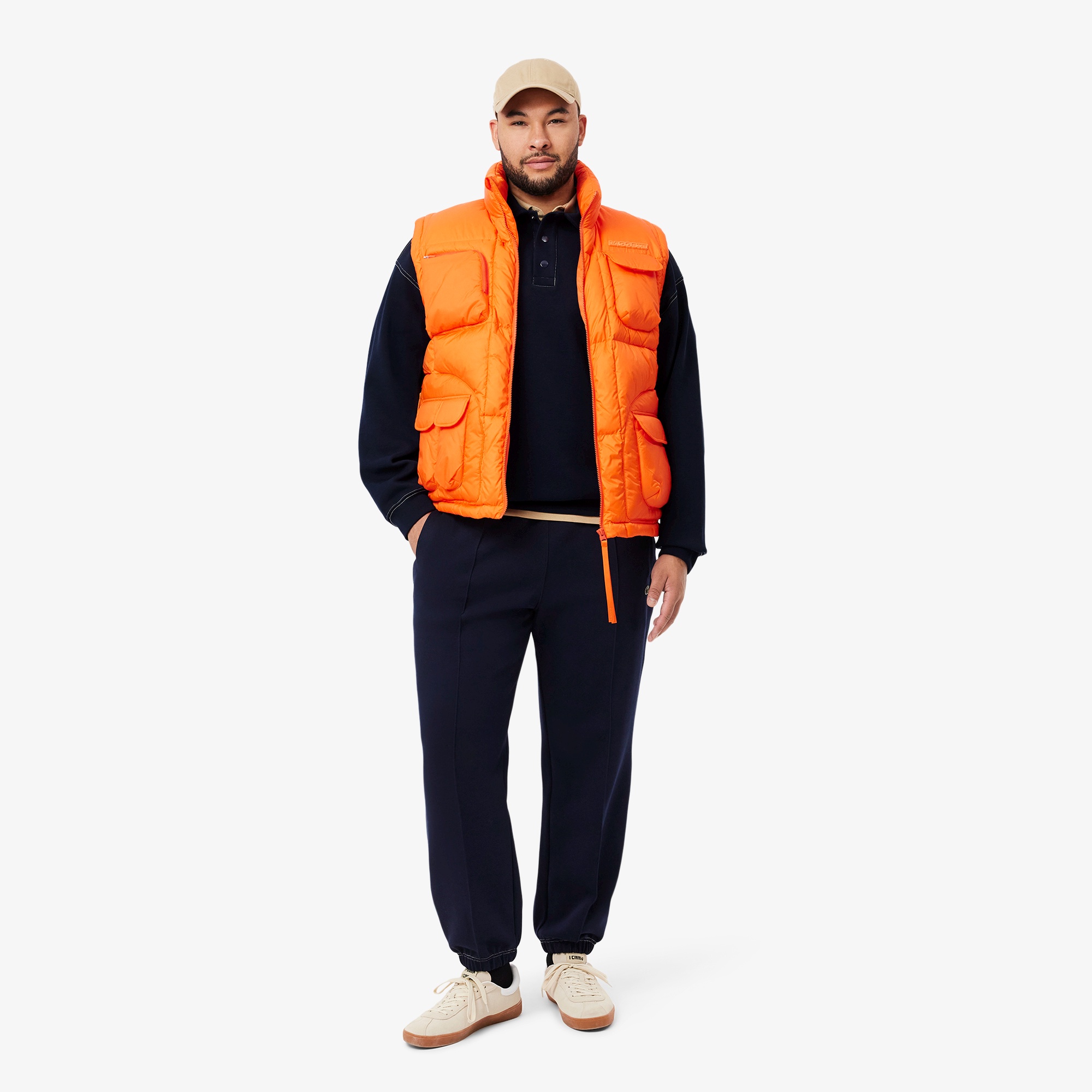 ダブルフェイスロングスリーブポロスウェット