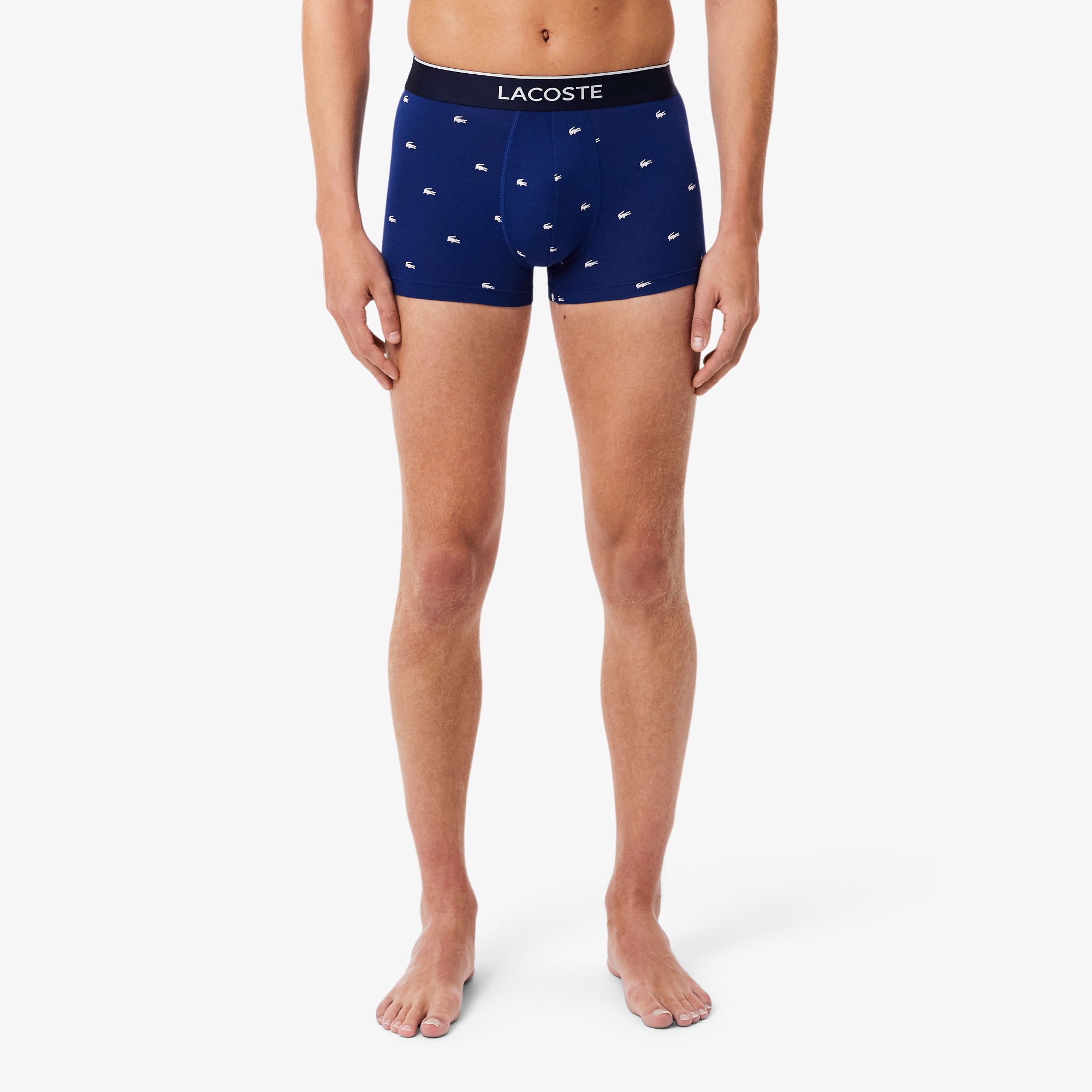 3パックプリントストレッチコットントランクショーツ