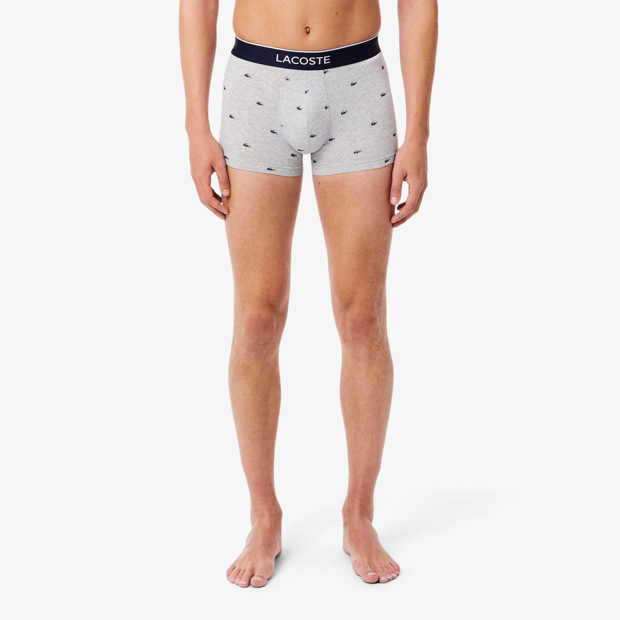 3パックプリントストレッチコットントランクショーツ