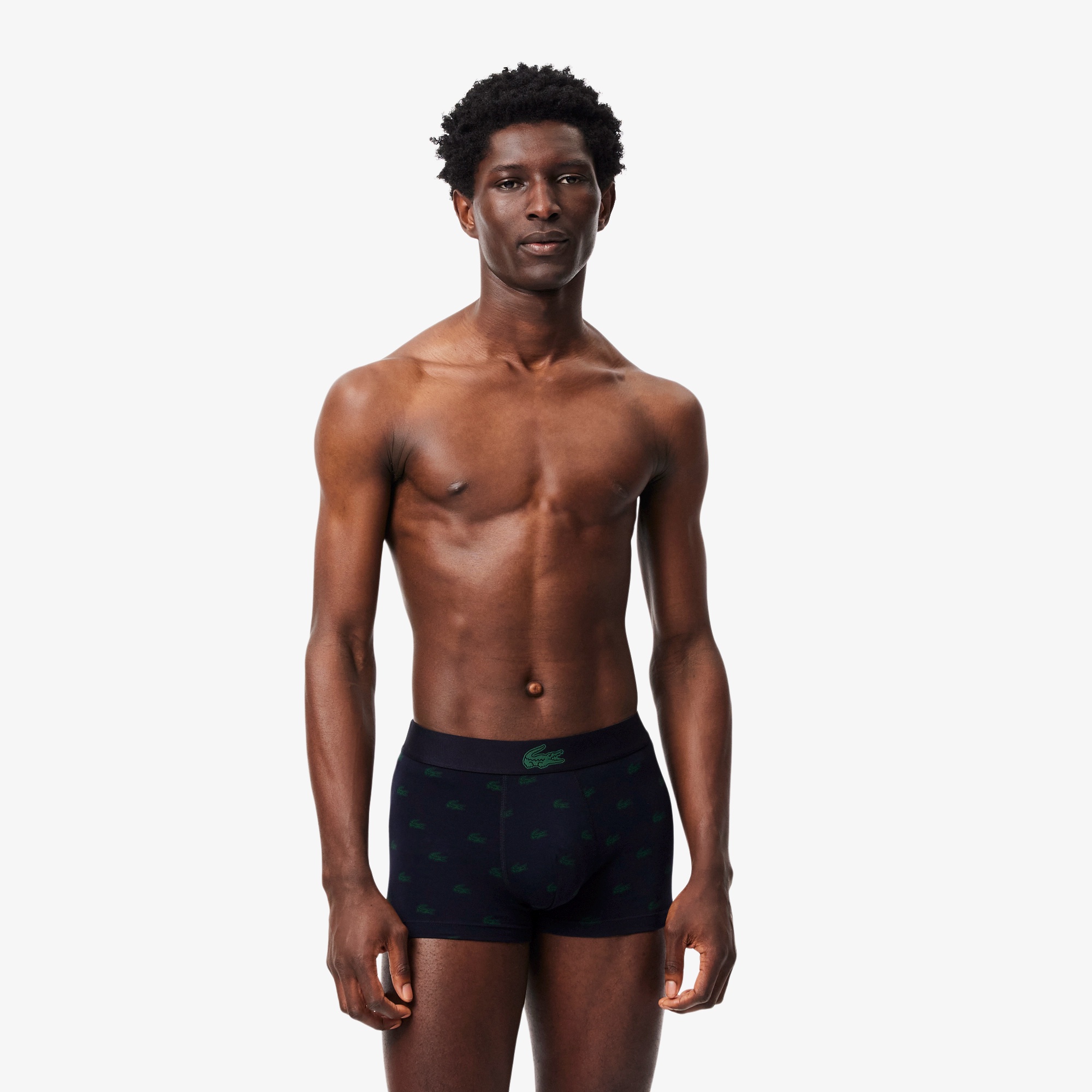 3パッククロコダイルプリントトランクショーツ