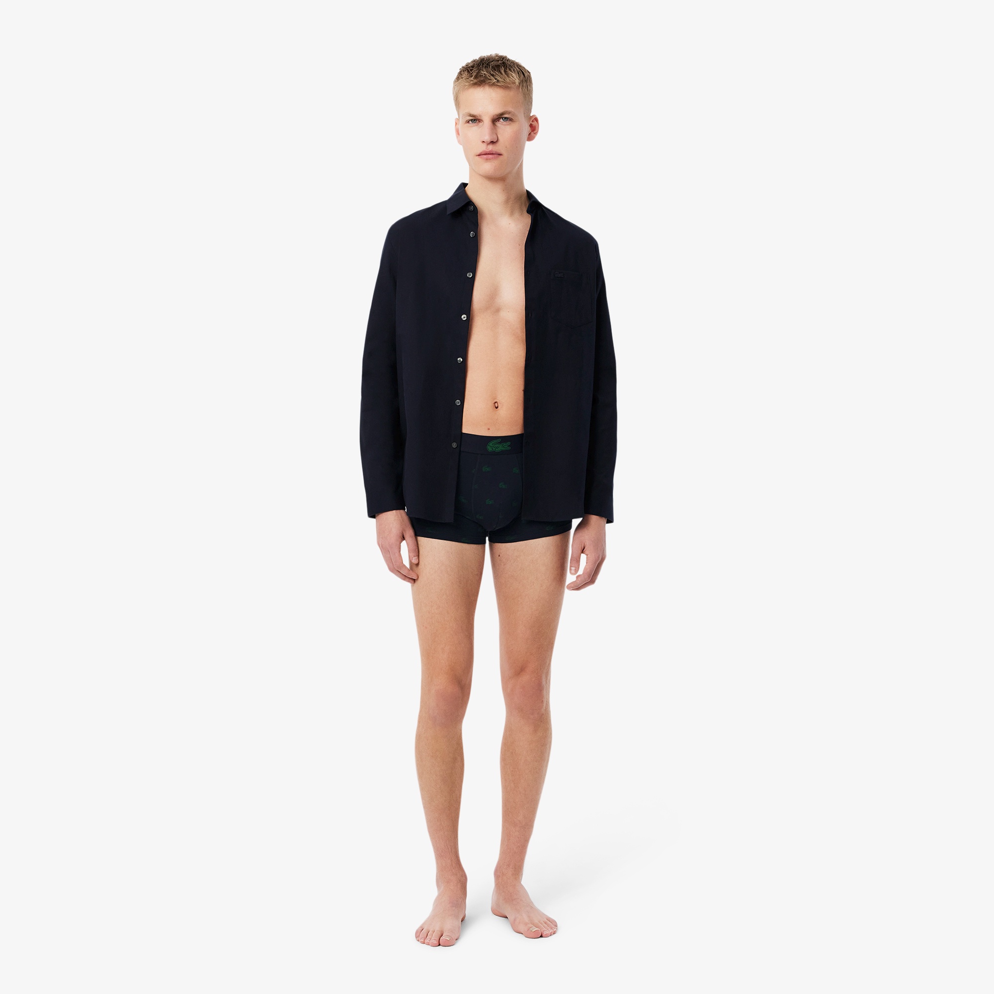 3パッククロコダイルプリントトランクショーツ