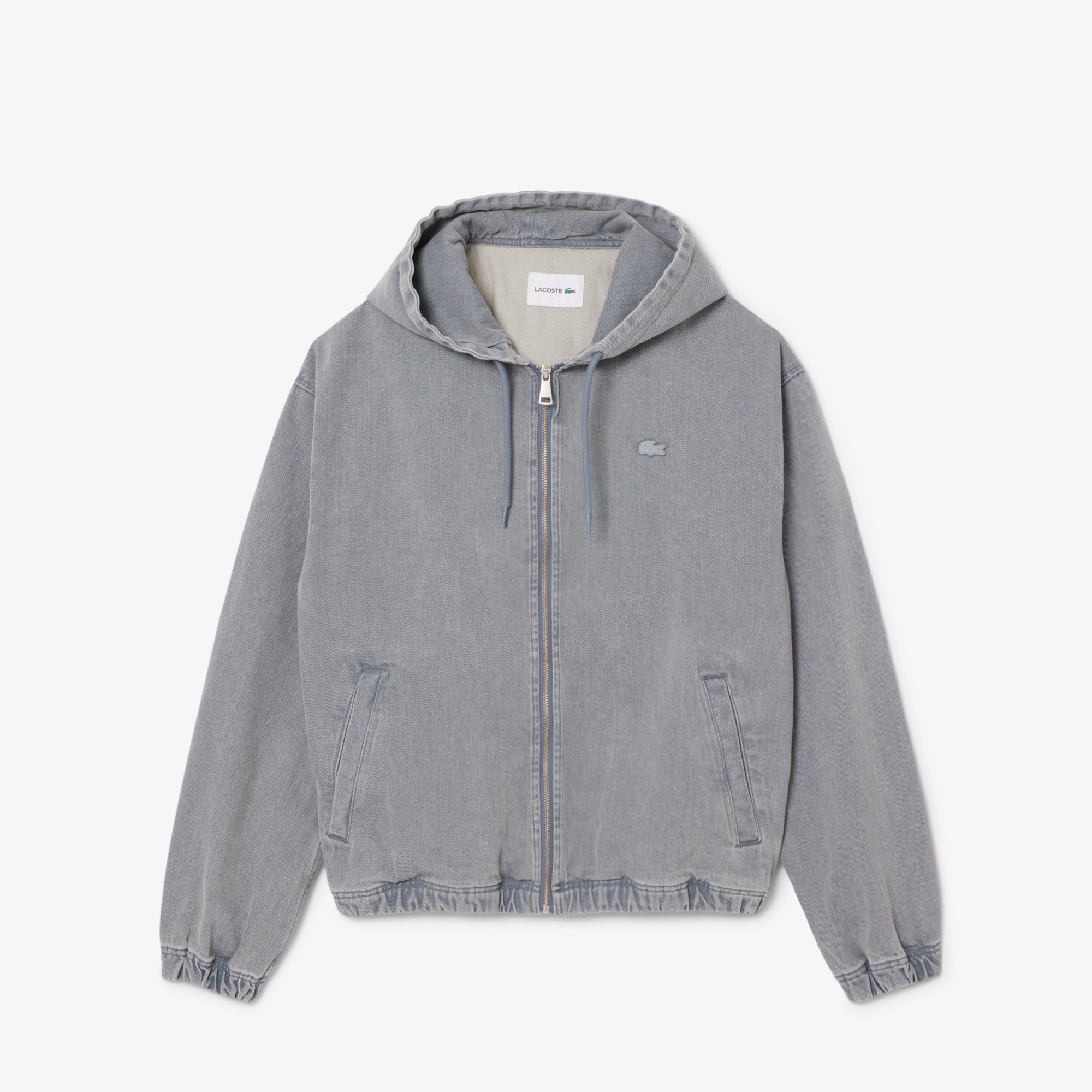 ナチュラルピグメントダイジップアップデニムフーディー