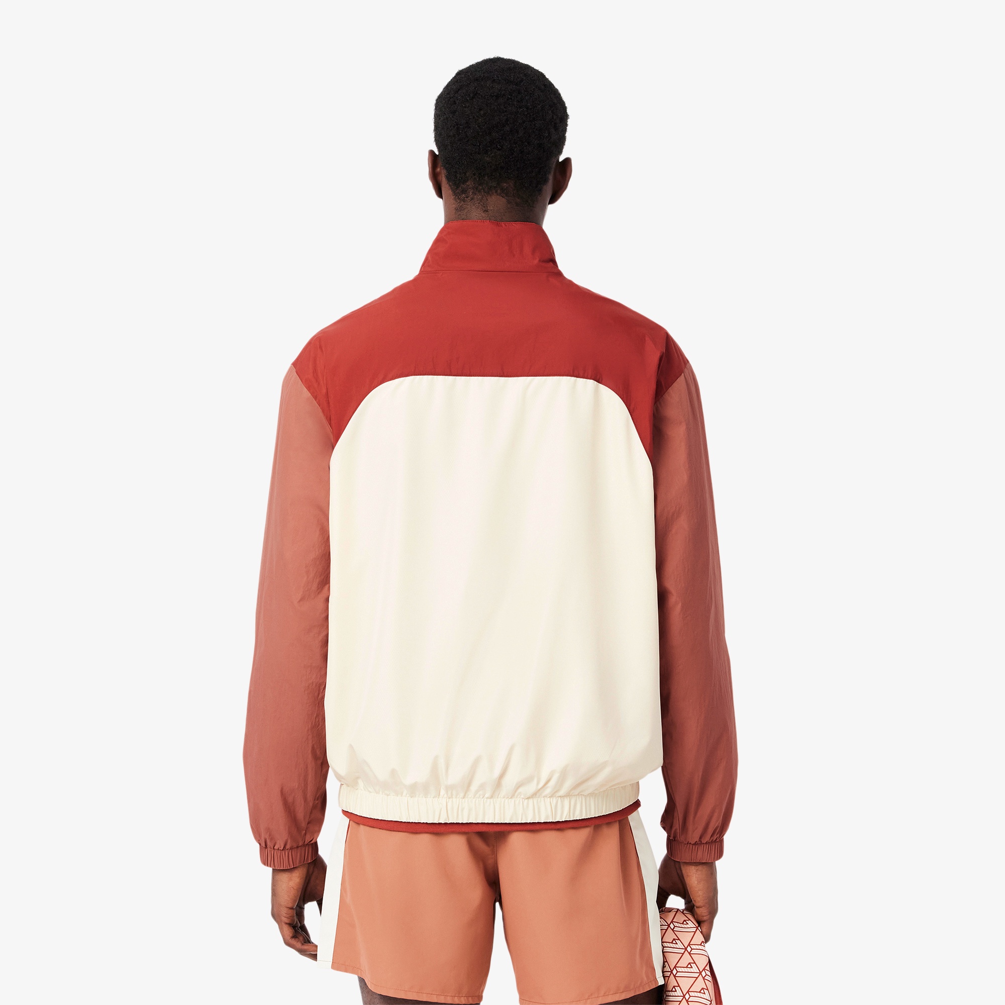 トリコカラーリング撥水トラックジャケット