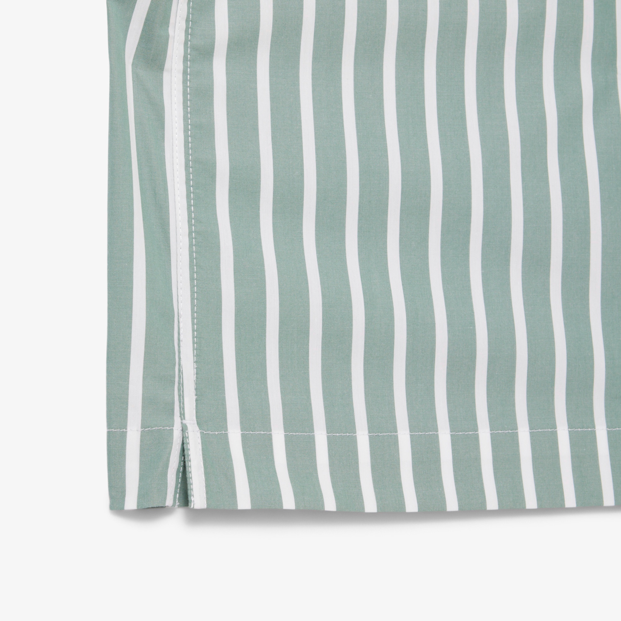 ストライプオープンカラーシャツ