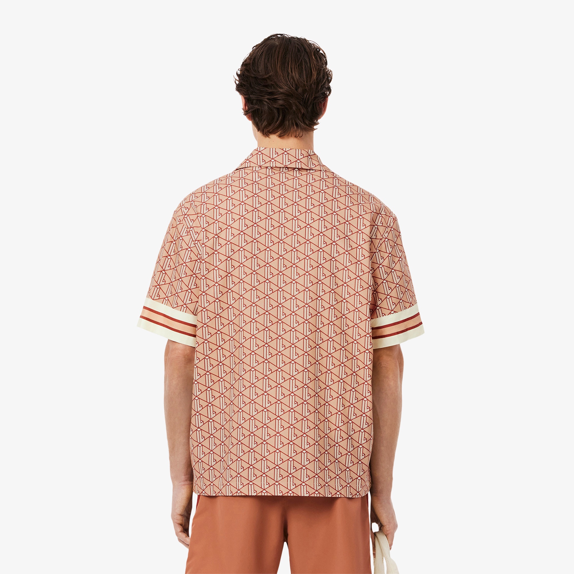 モノグラムオープンカラーシャツ