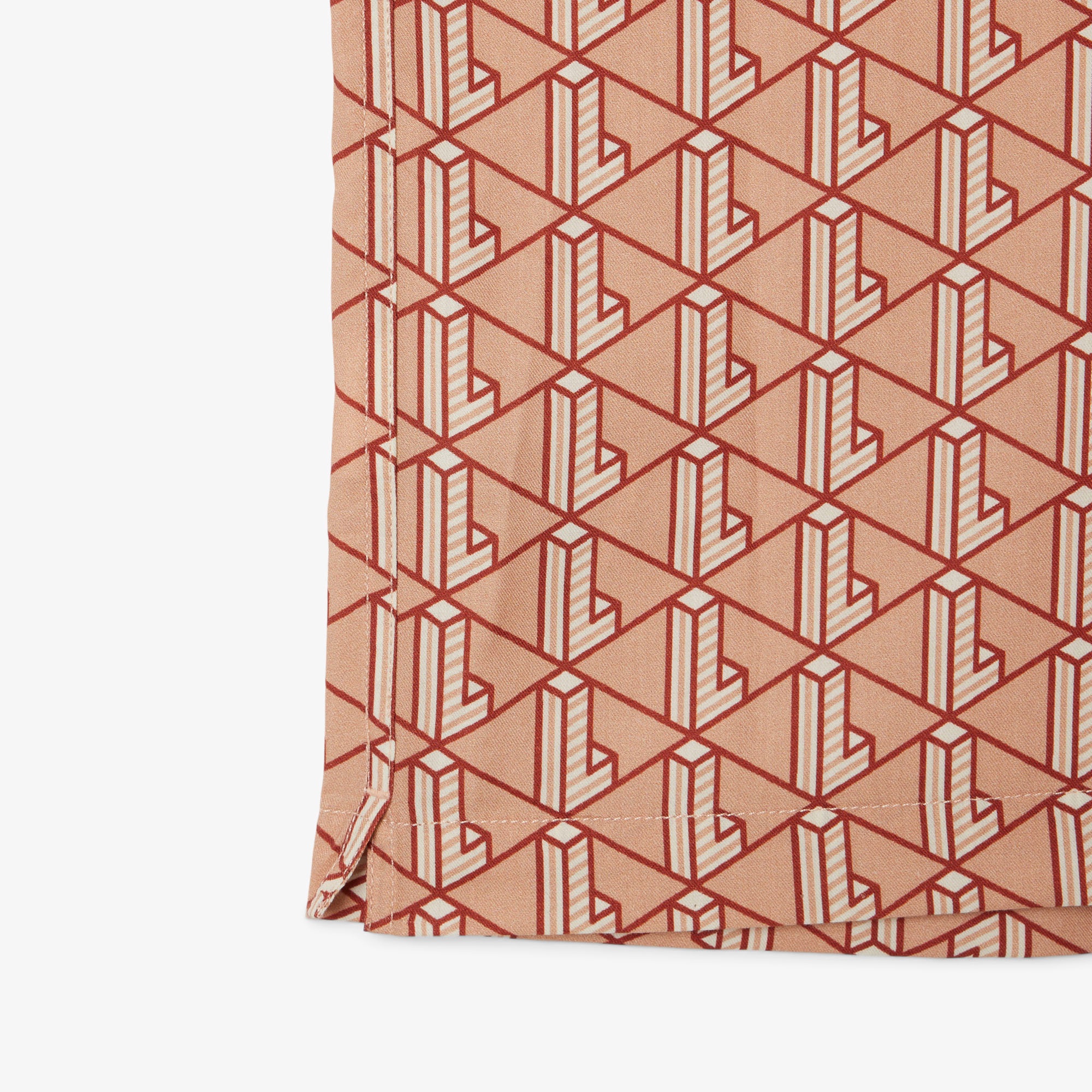 モノグラムオープンカラーシャツ