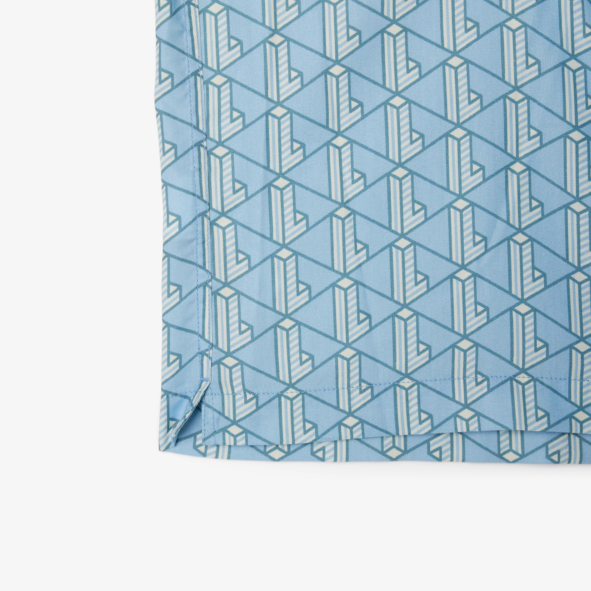 モノグラムオープンカラーシャツ