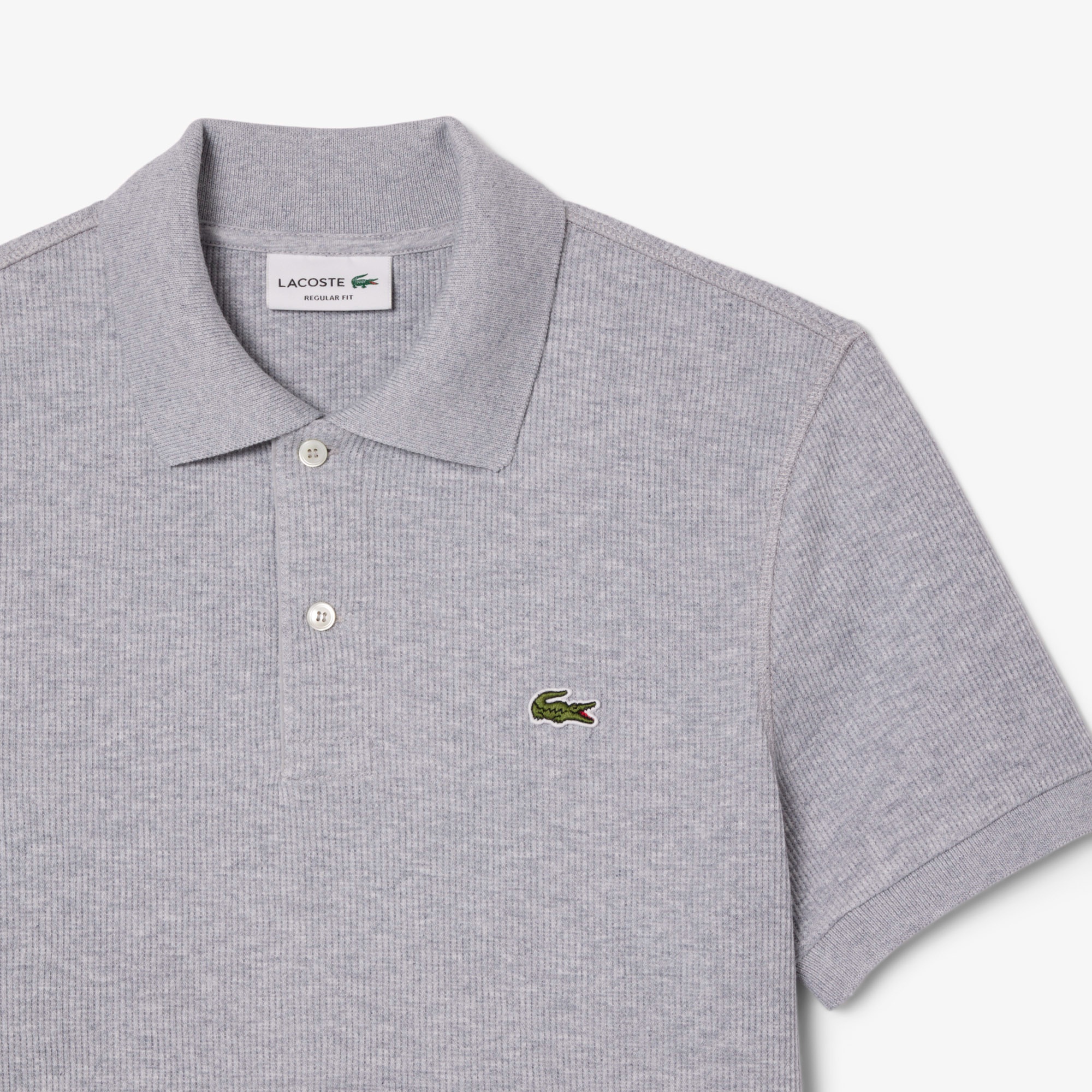 スクエアニットポロシャツ