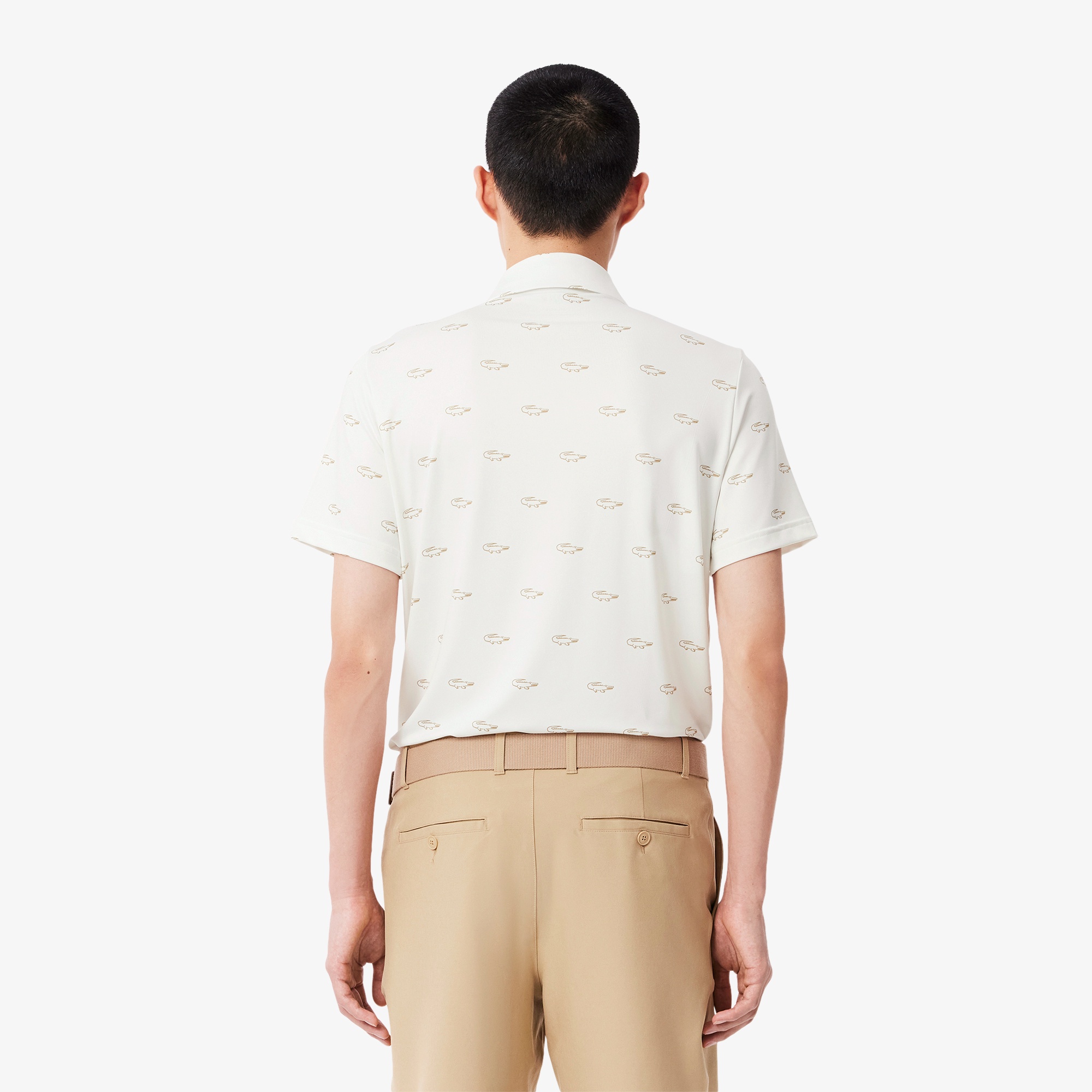 ミニマム総柄プリントゴルフポロシャツ