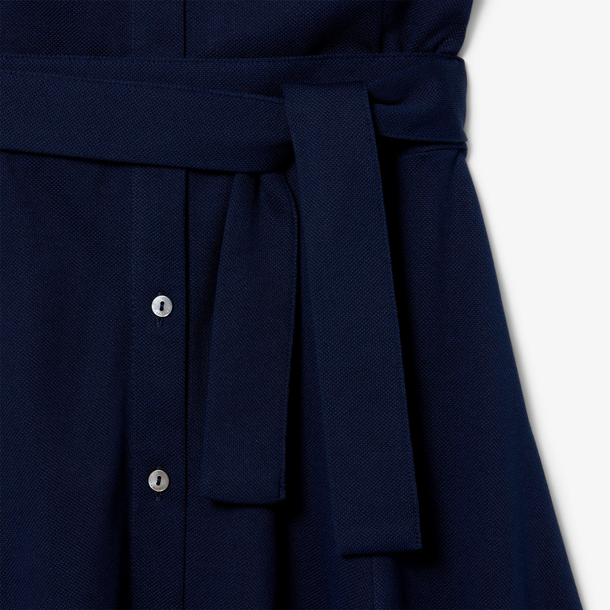 鹿の子地シャツドレス