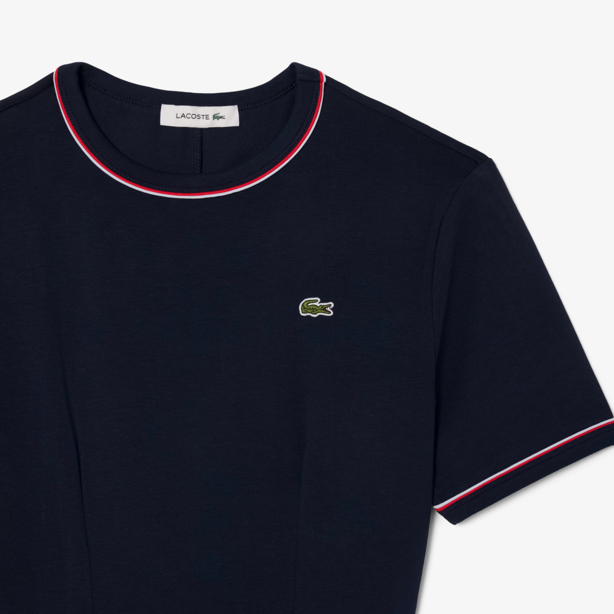 ラインドリブTシャツドレス