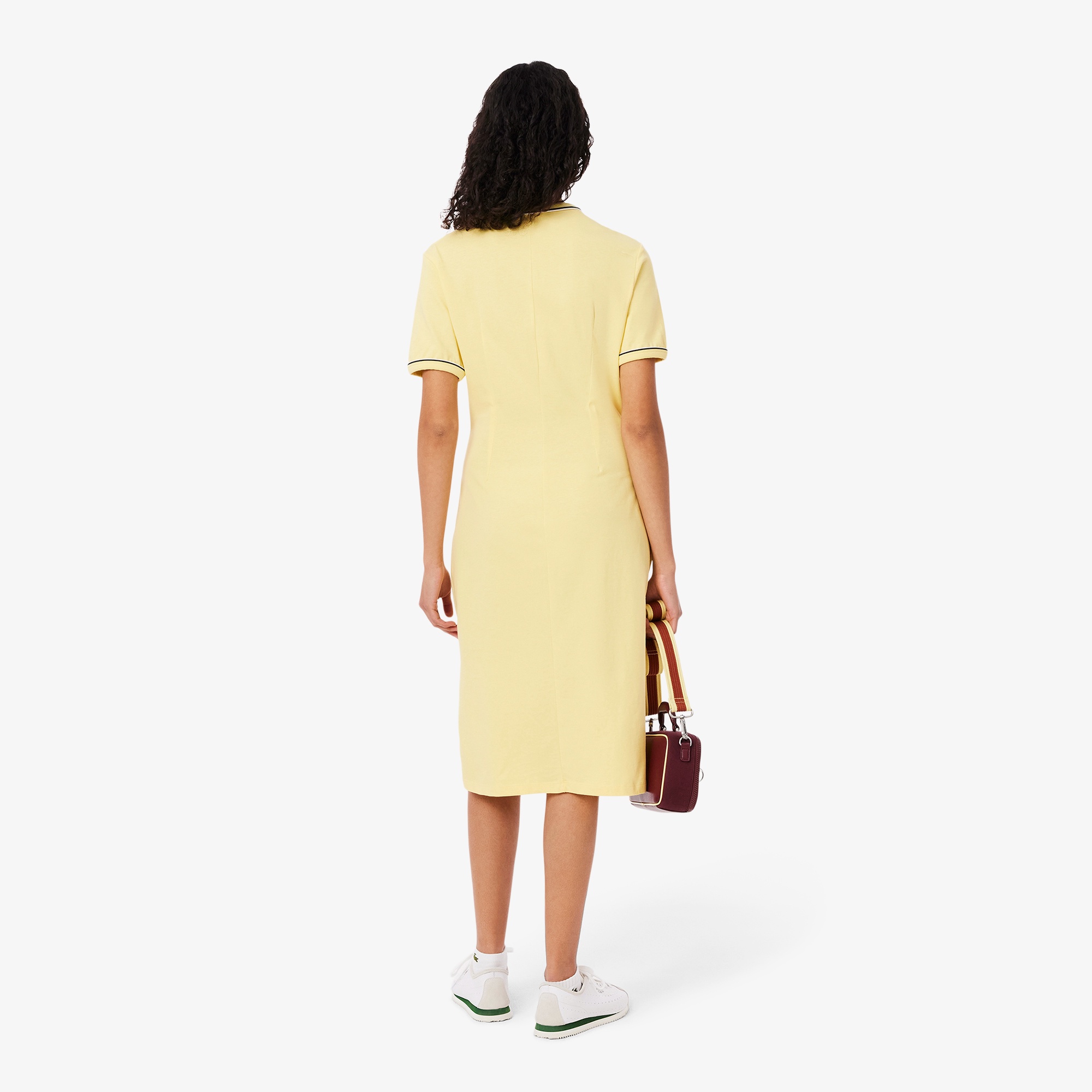 ラインドリブTシャツドレス