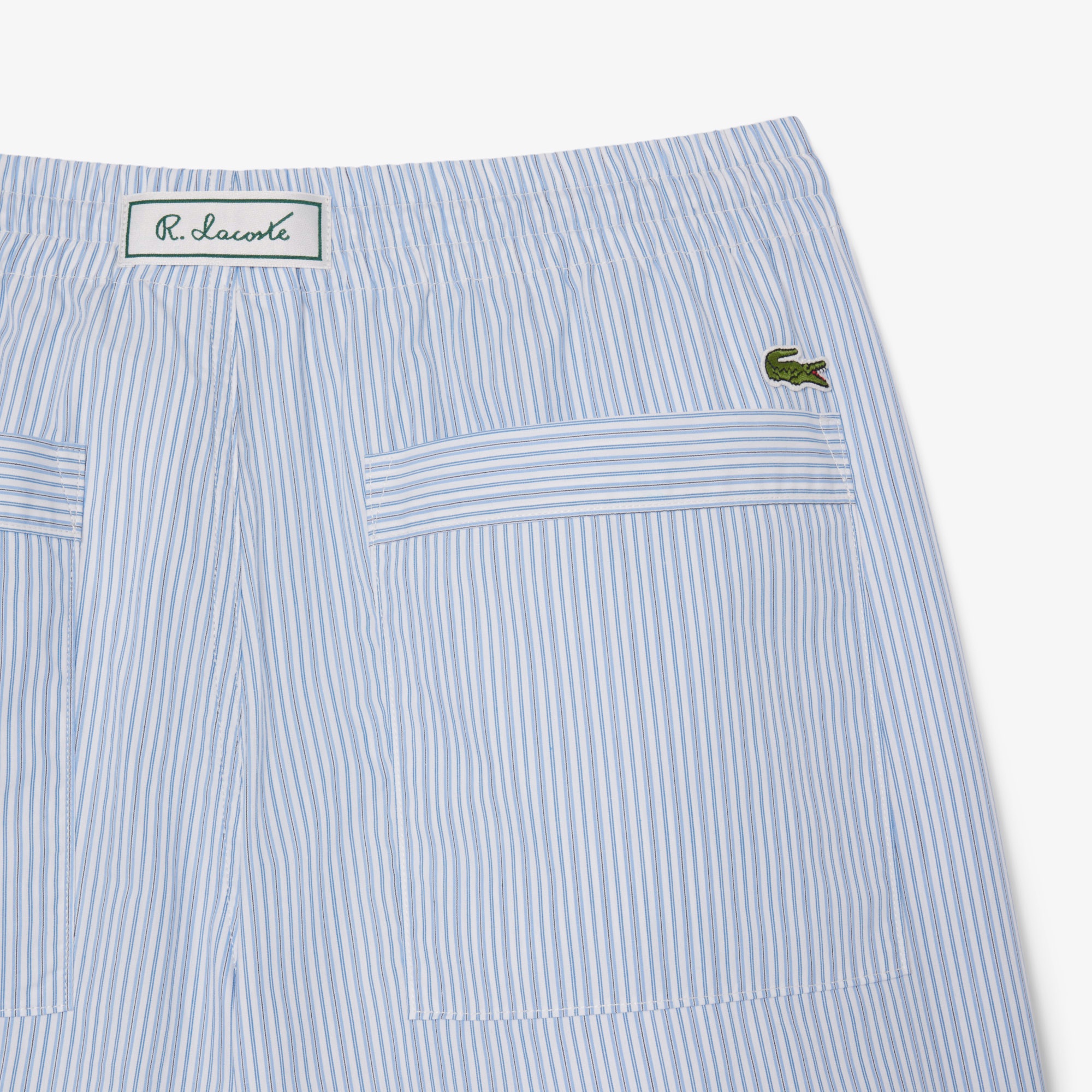 リヨセルブレンドストライプショーツ