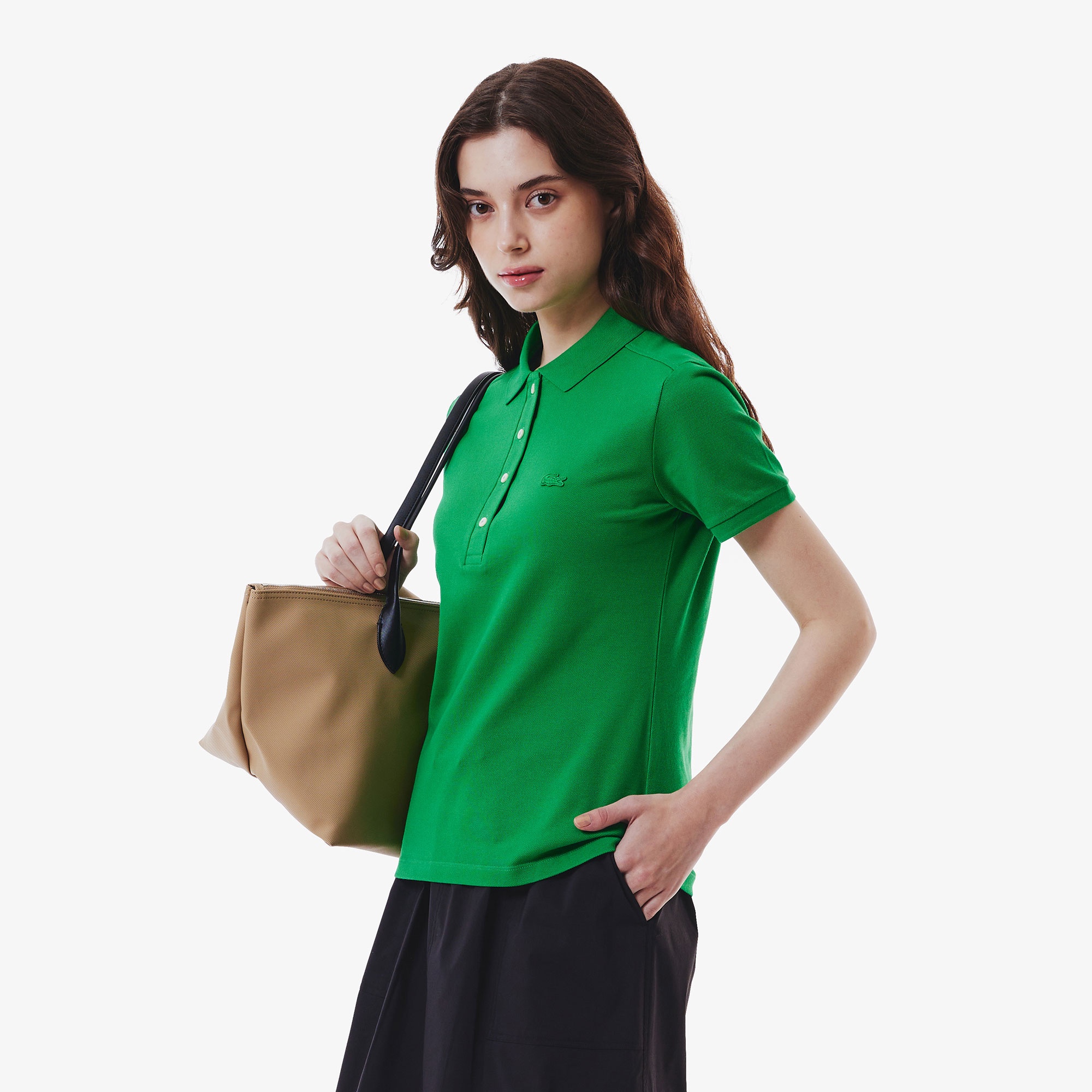 ストレッチコットンピケポロシャツ (半袖)