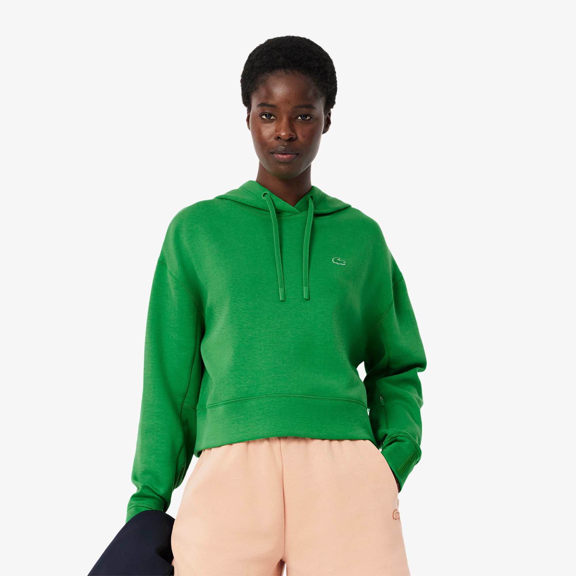 ワイド&クロップドフードスウェット