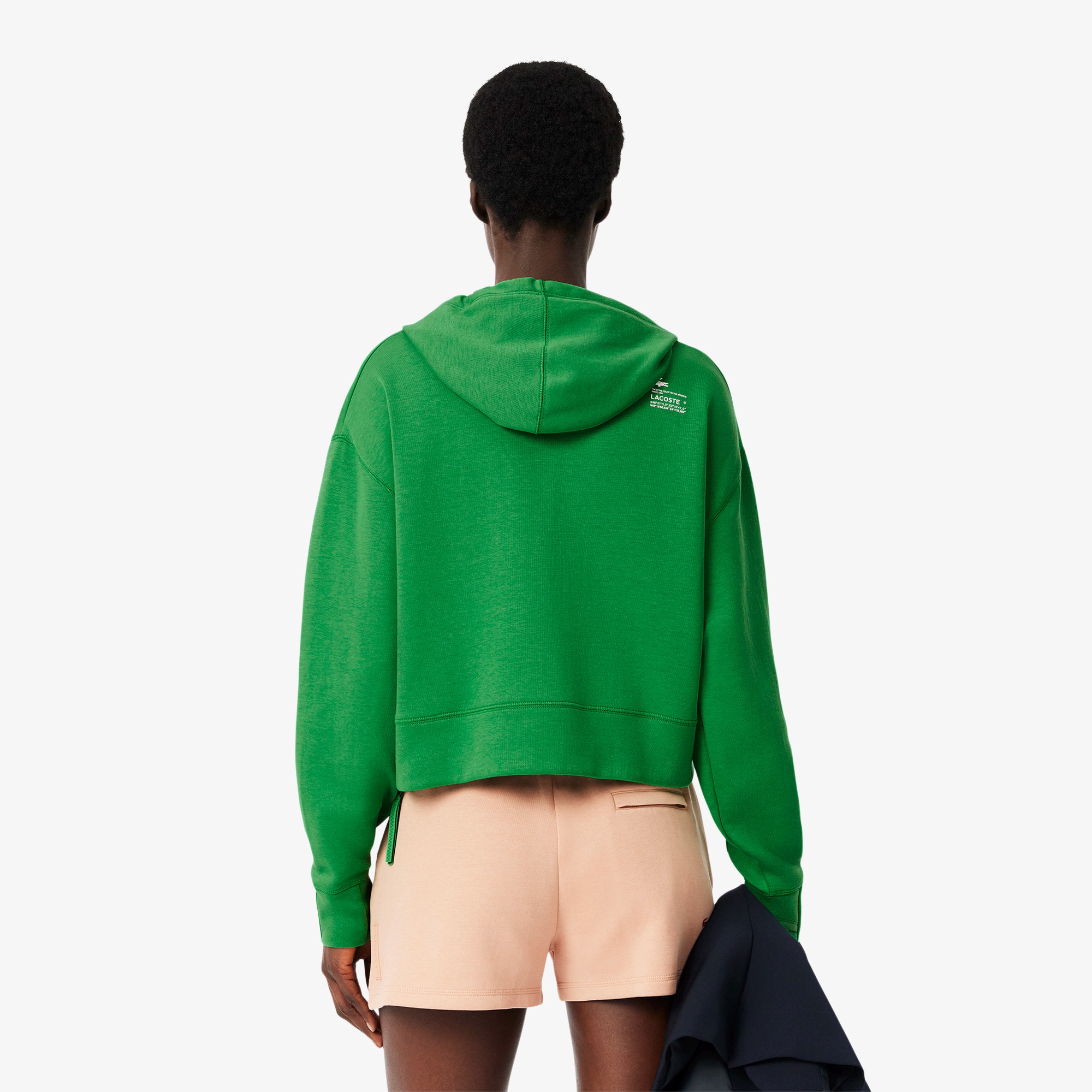 ワイド&クロップドフードスウェット