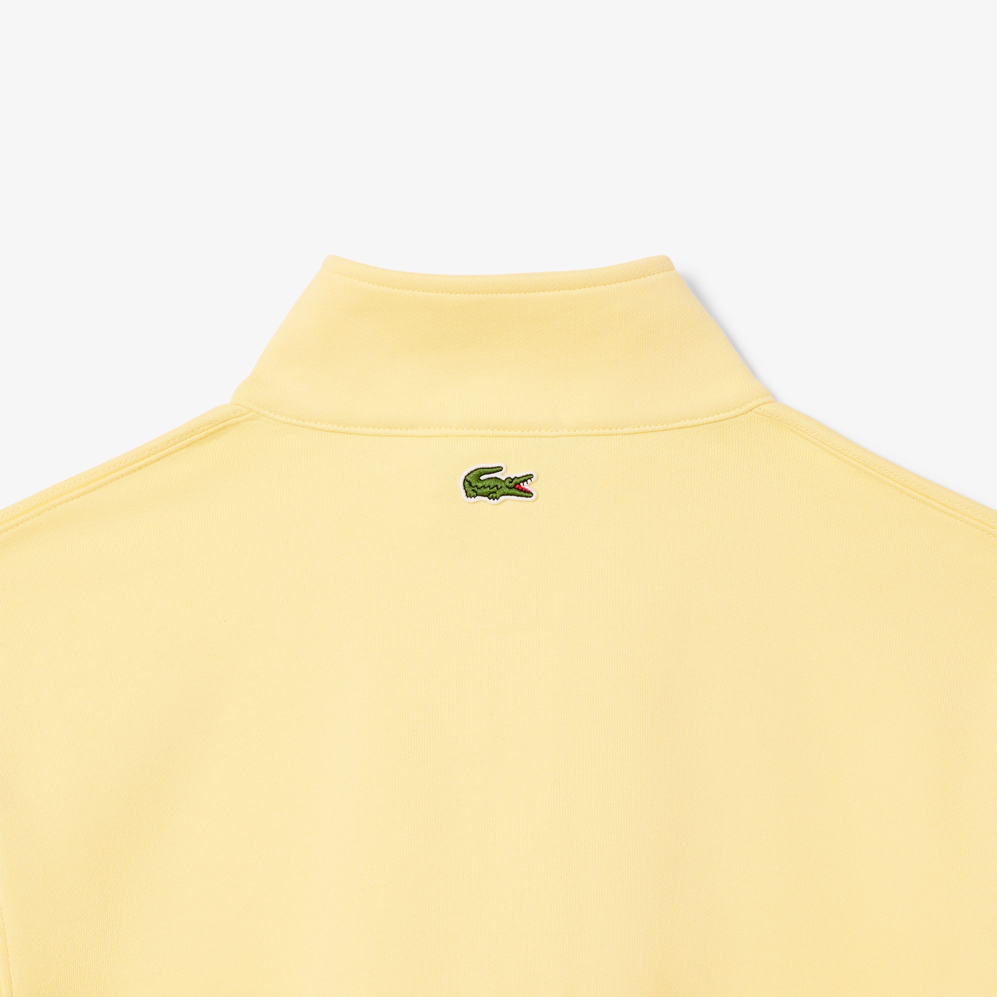 ワンポイントプリントハーフジップスウェット