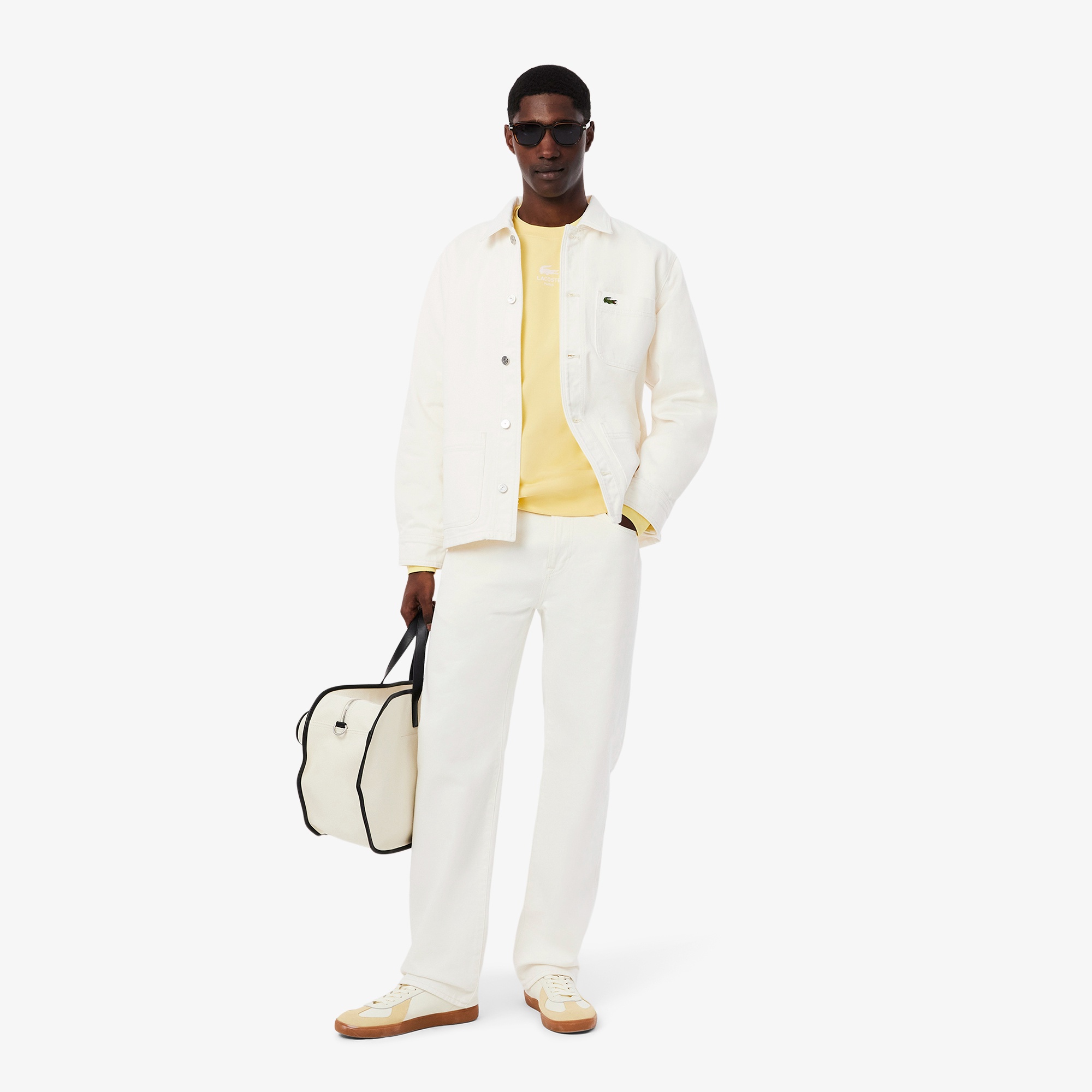 ワンポイングラフィックプリントクルーネックスウェット