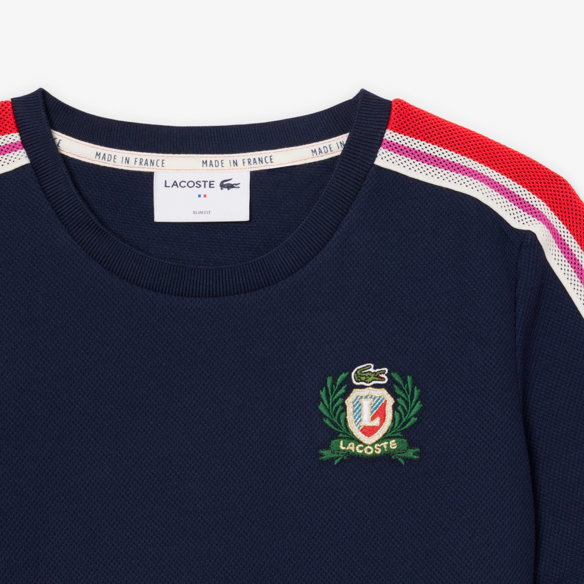 ショルダーメッシュバンド鹿の子Tシャツ