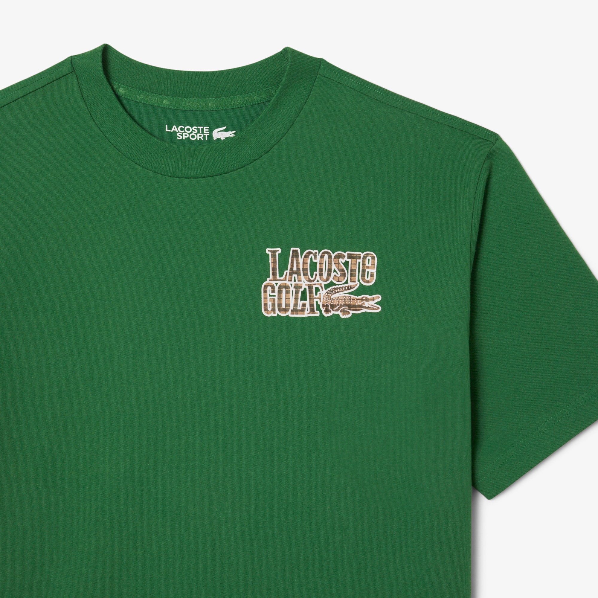 ラコステゴルフバックプリントTシャツ