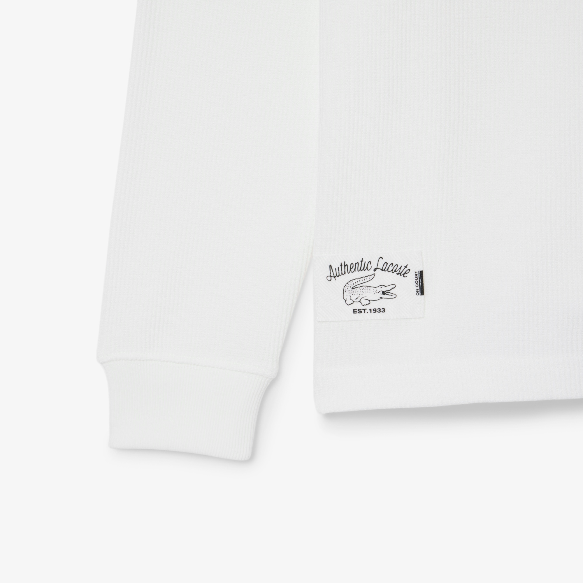 ワッフルニット長袖Tシャツ