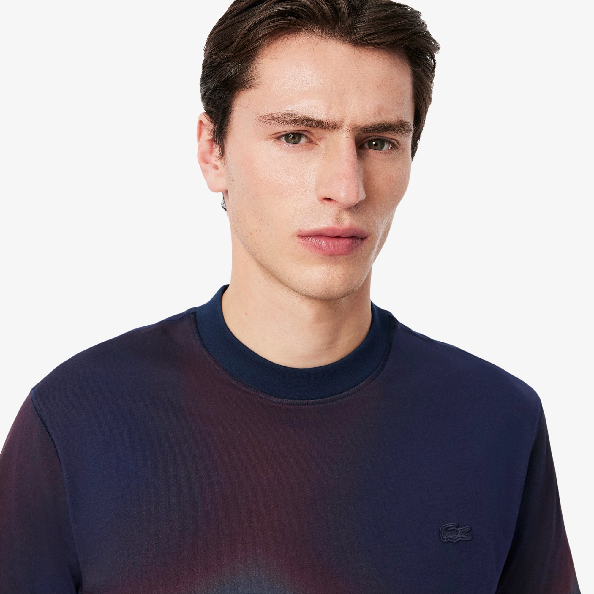 オンブレテキスタイルクルーネックTシャツ