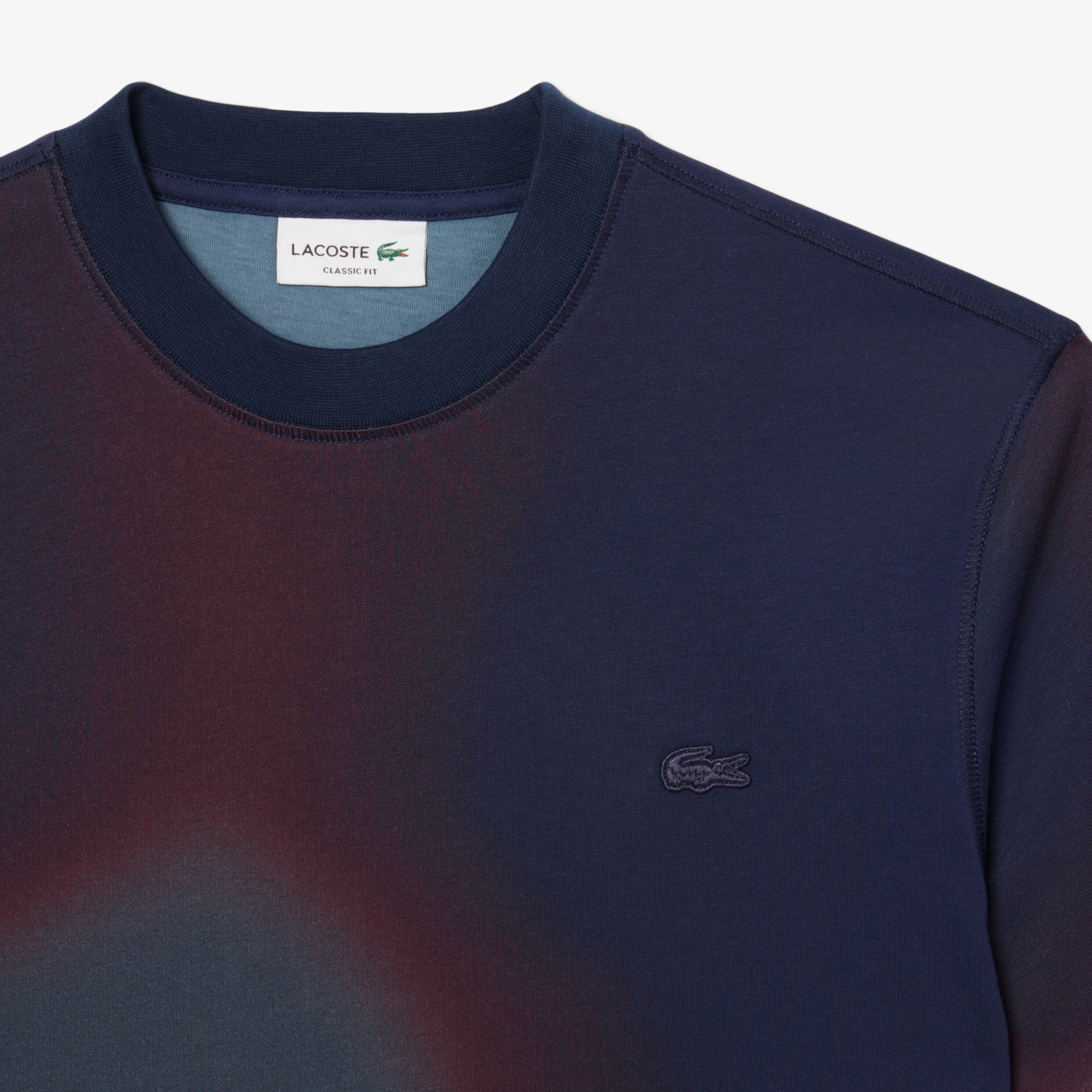 オンブレテキスタイルクルーネックTシャツ