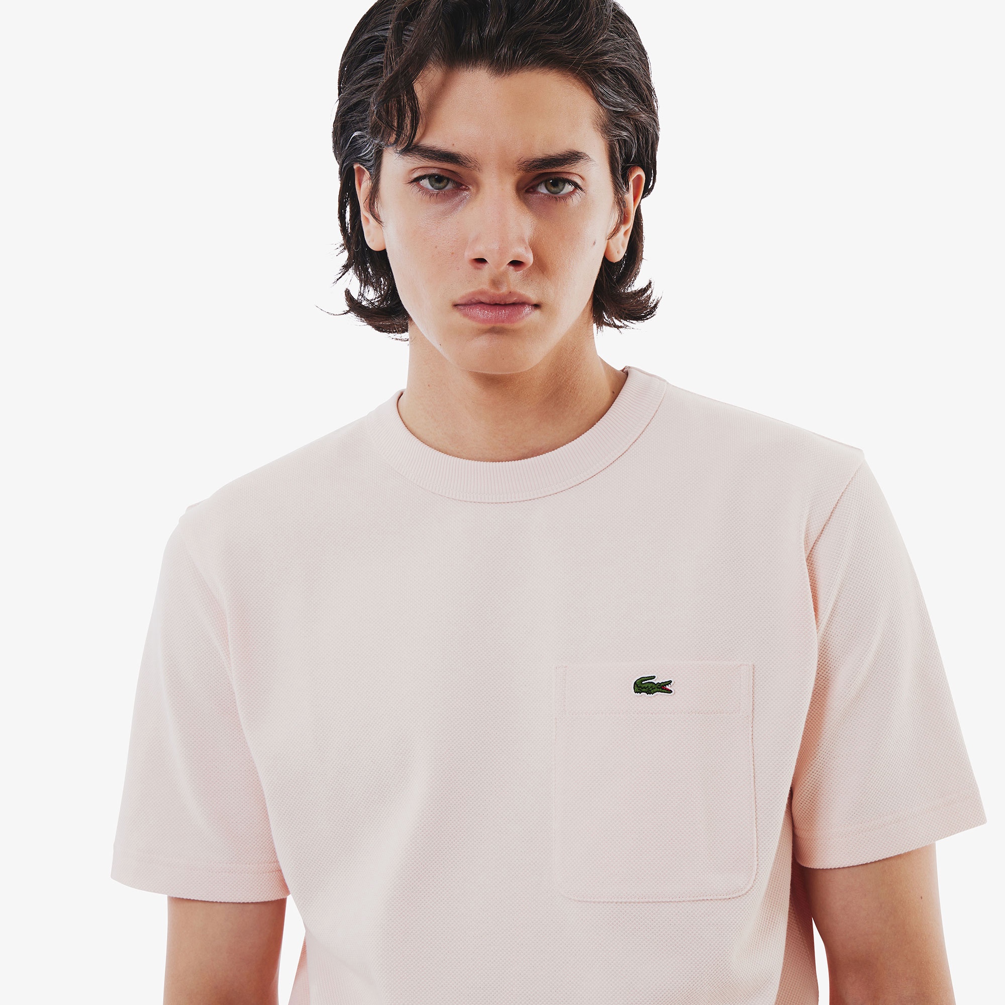 鹿の子地ポケット半袖Tシャツ