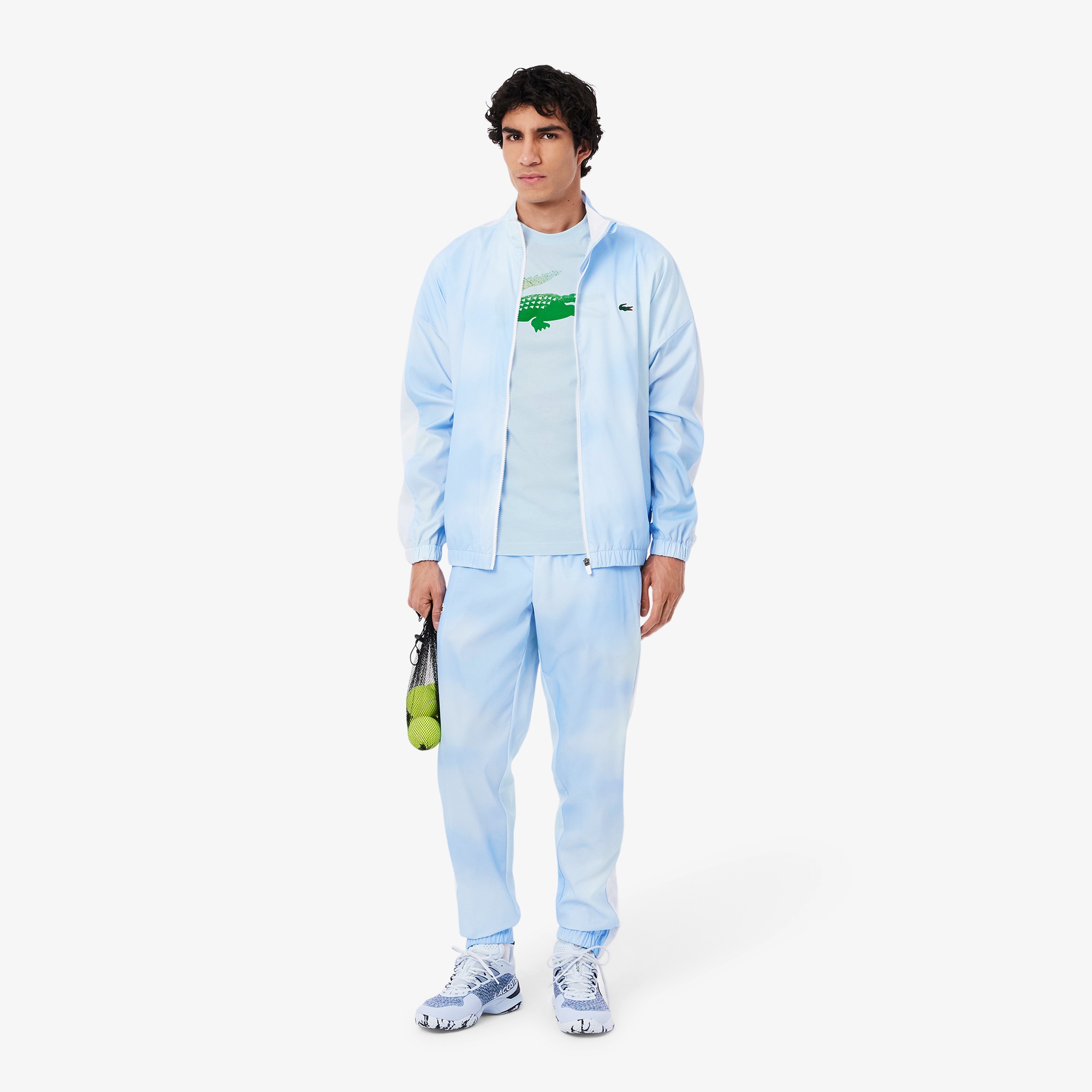 『メドベージェフ』かすれワニロゴプリントTシャツ