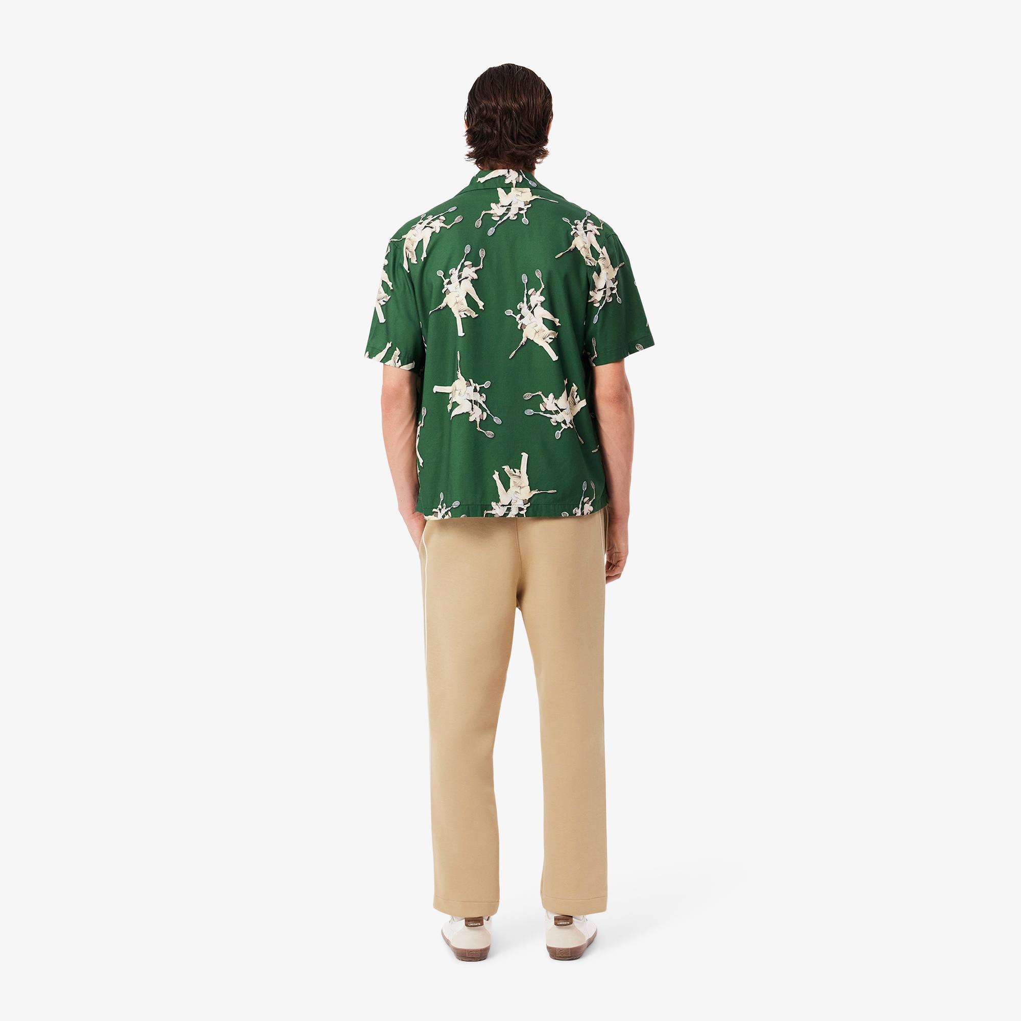 サイドテーピングダブルフェイススェットパンツ