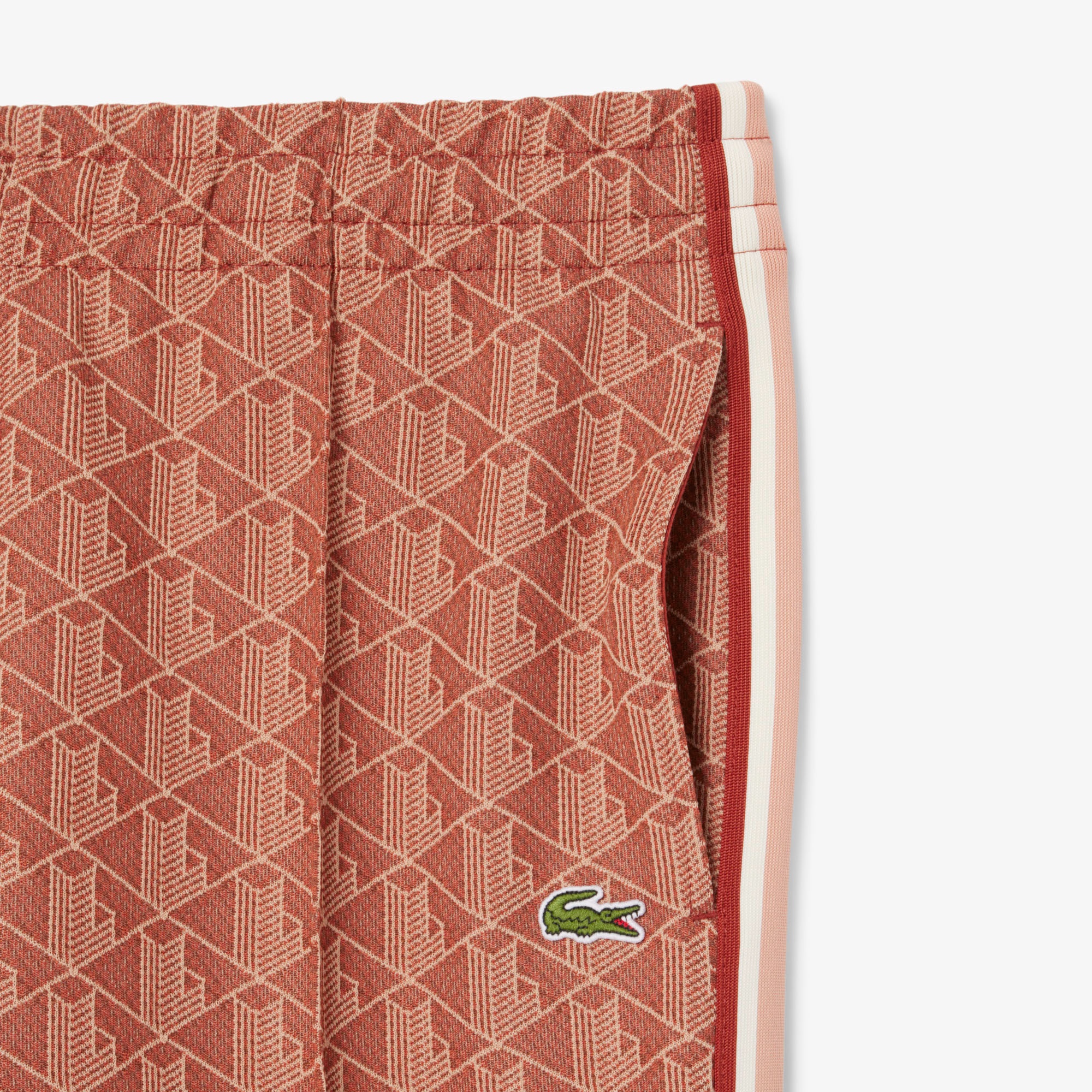 サイドテーピングモノグラムジャカードトラックパンツ