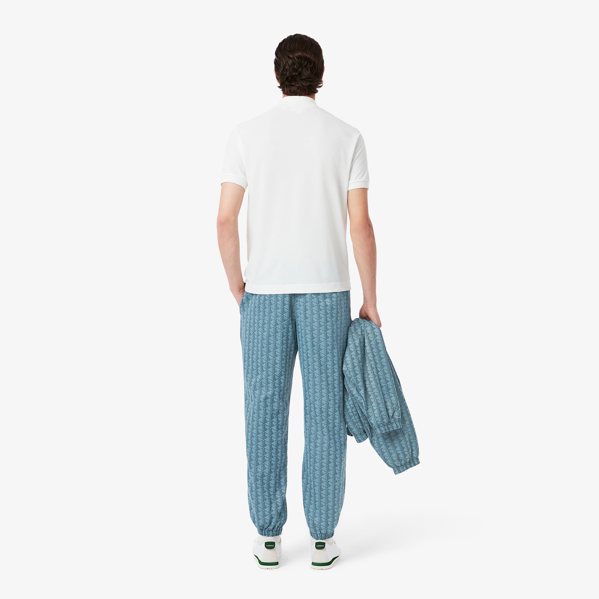 モノグラムジャカード撥水トラックパンツ