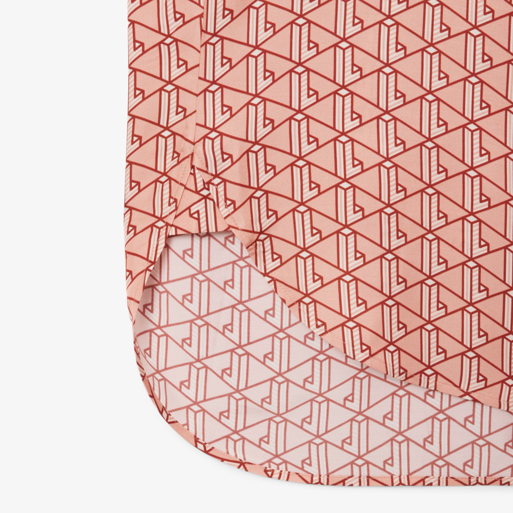 ウィメンズオープンカラーモノグラムシャツ