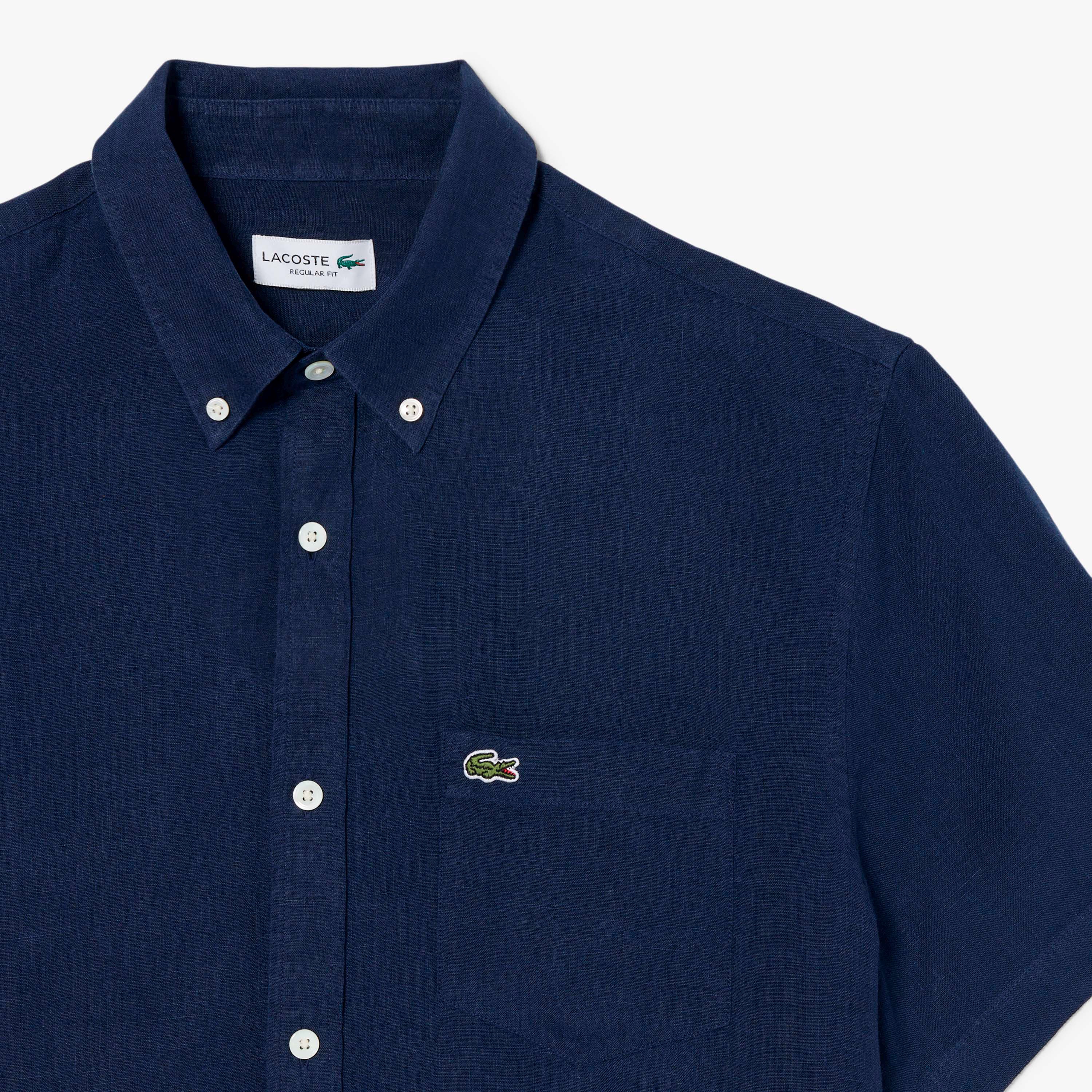 リネンボタンダウンシャツ