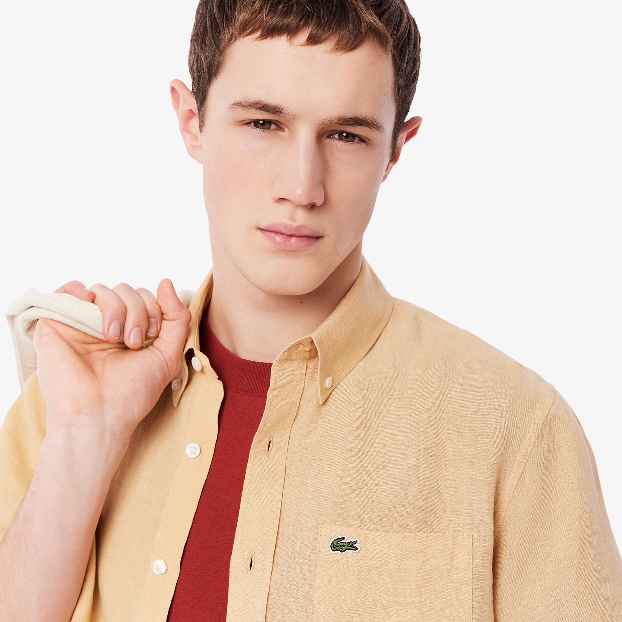 リネンボタンダウンシャツ