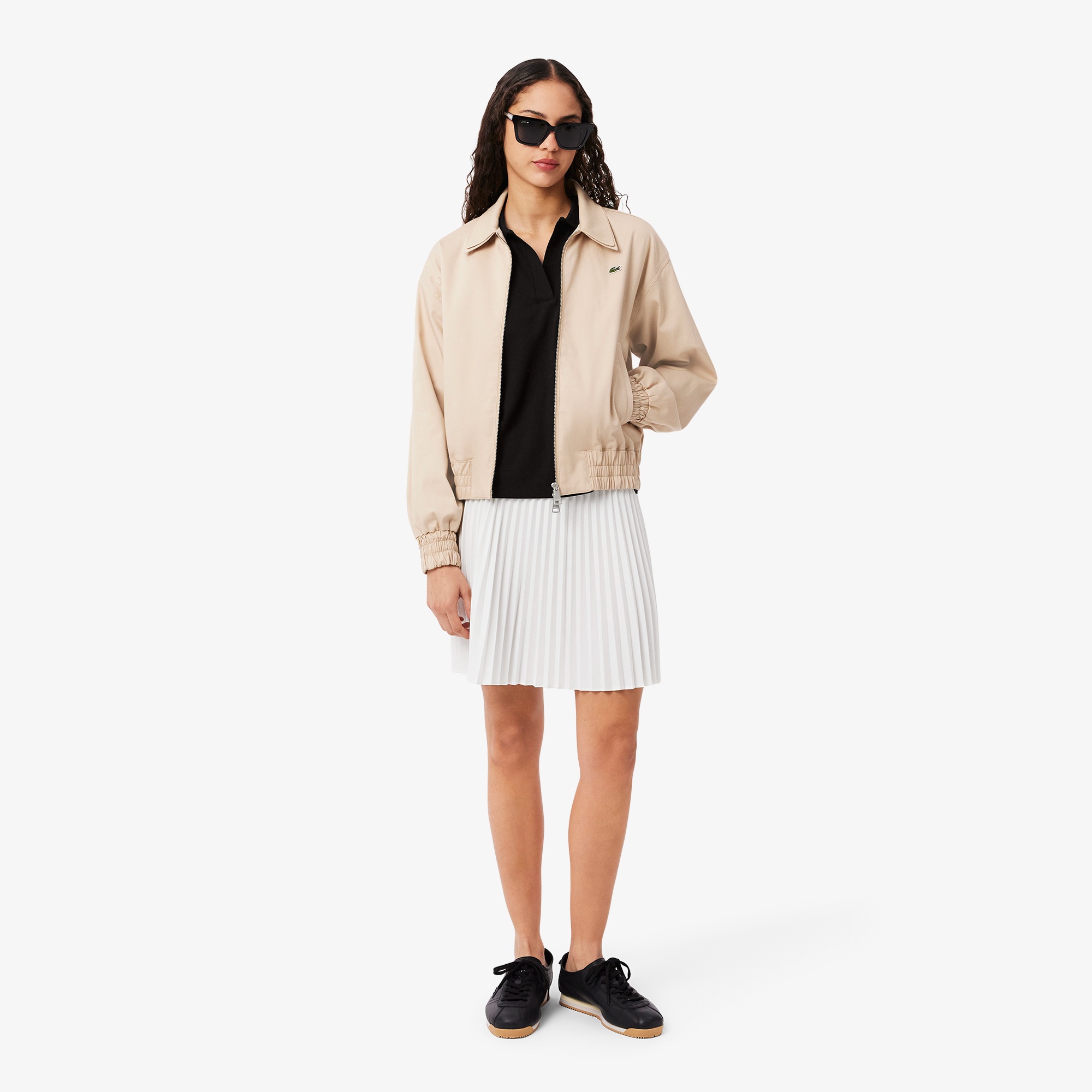 スキッパーネックポロシャツ