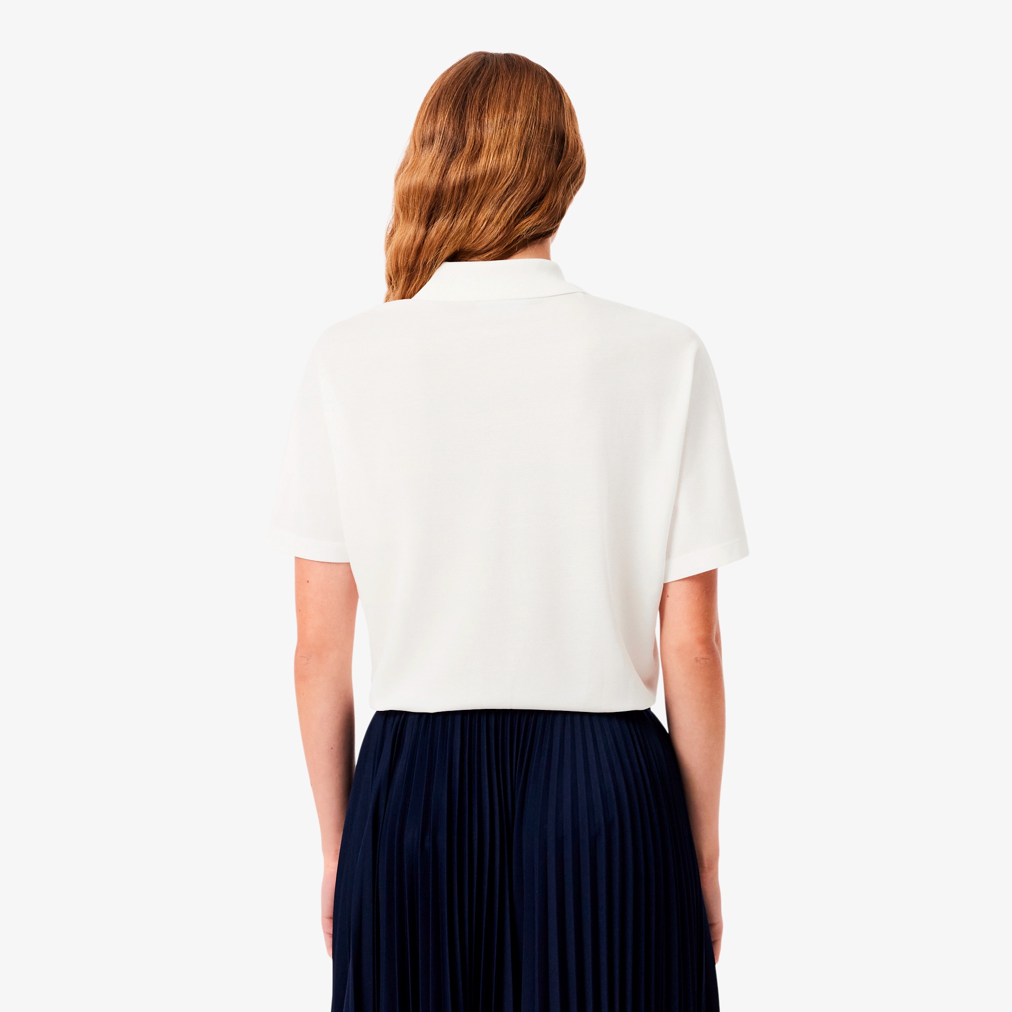 スキッパーネックポロシャツ