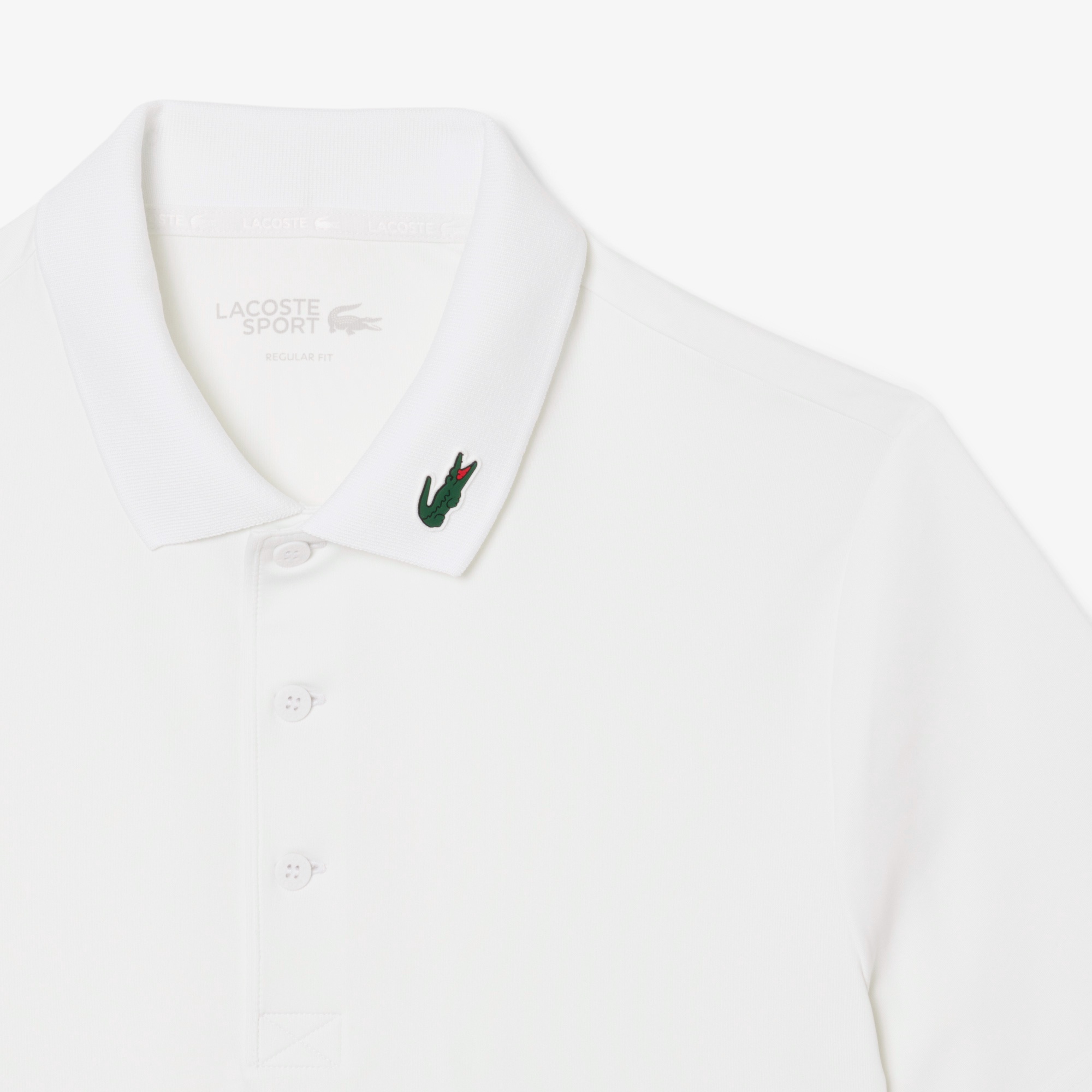 カラーワニロゴパッチゴルフポロシャツ