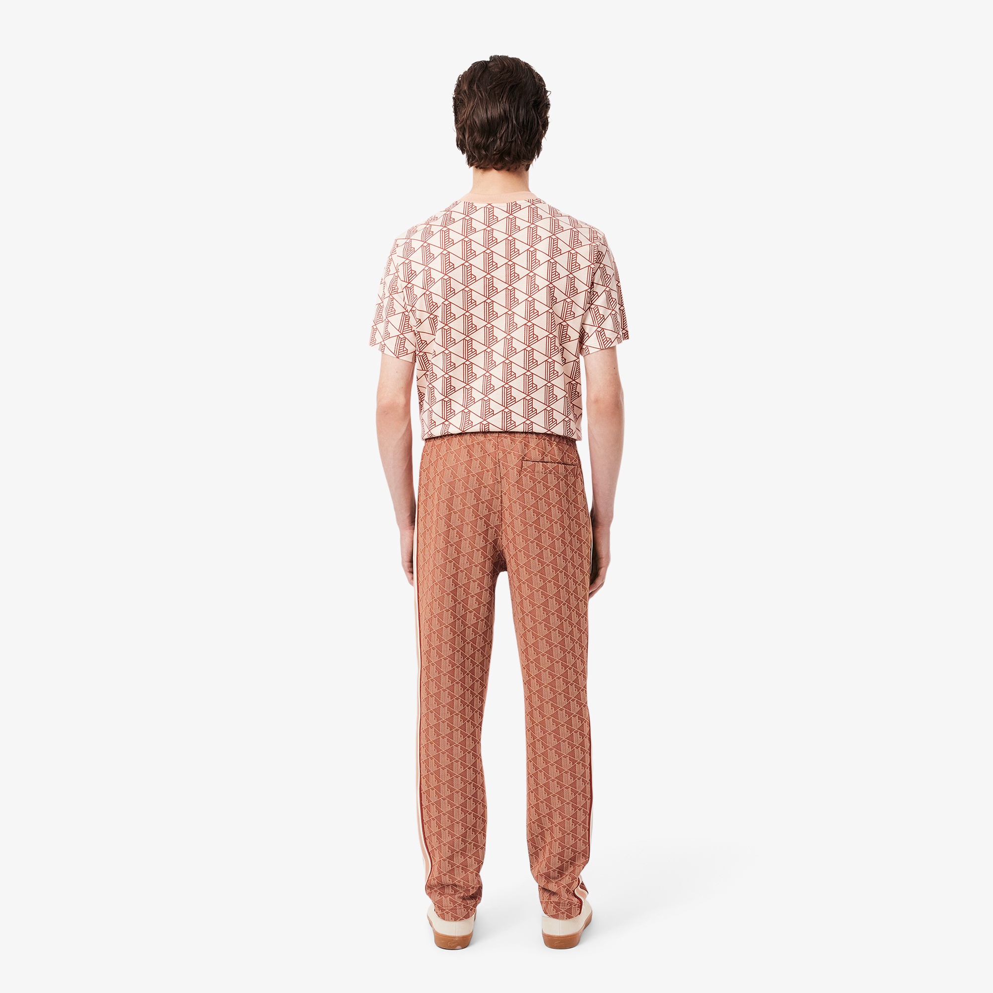 サイドテーピングモノグラムジャカードトラックパンツ