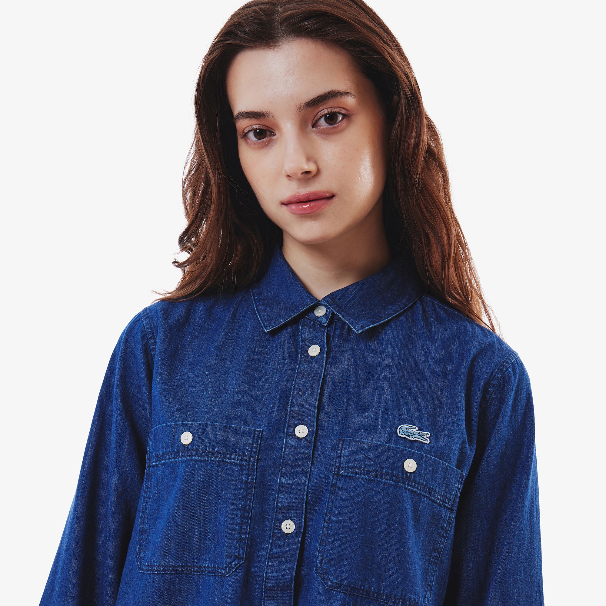 ダブルポケットデニムシャツ