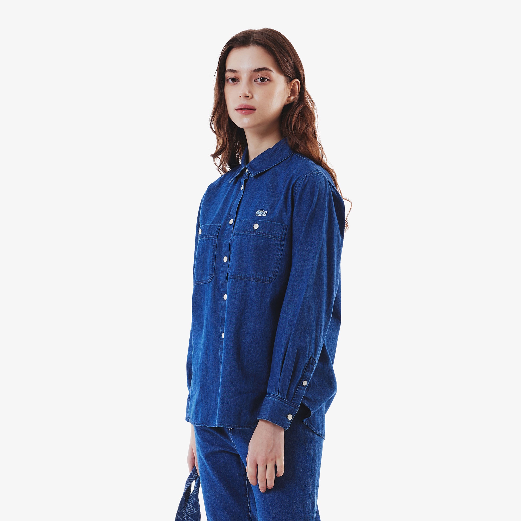 ダブルポケットデニムシャツ