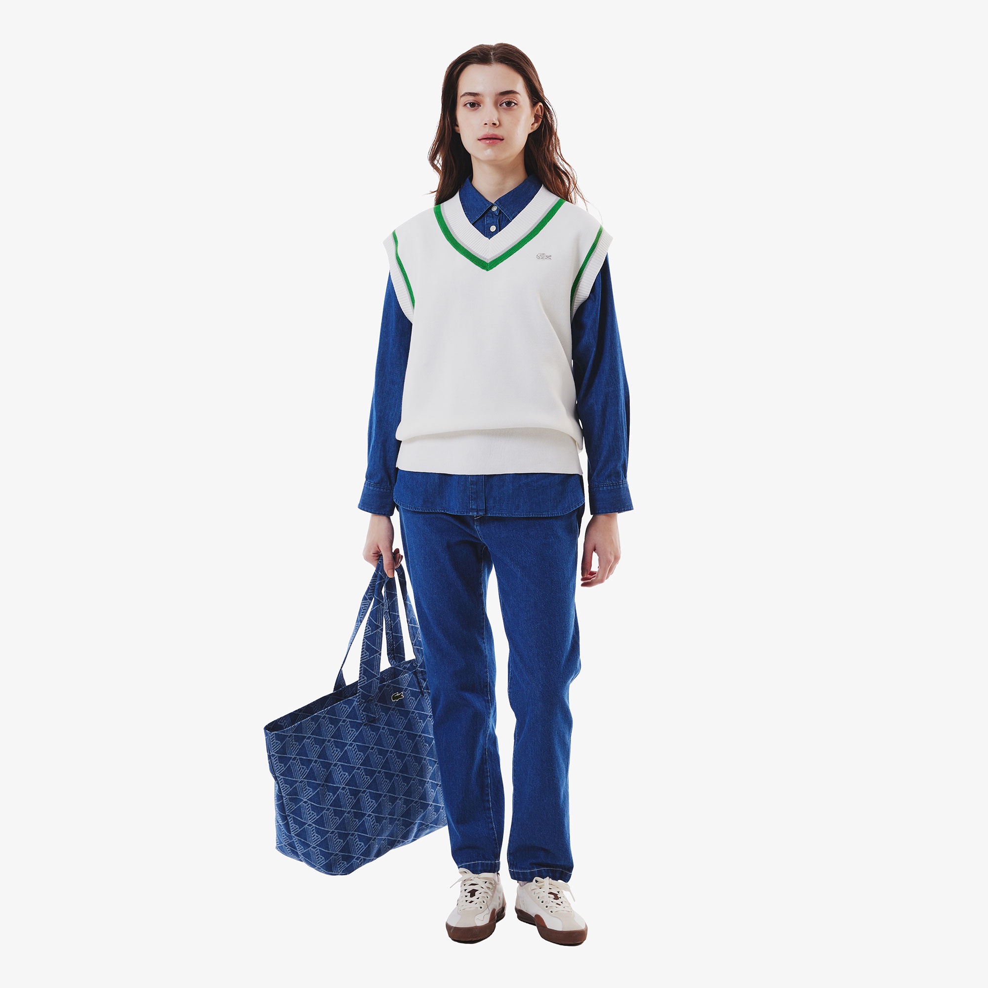 ダブルポケットデニムシャツ