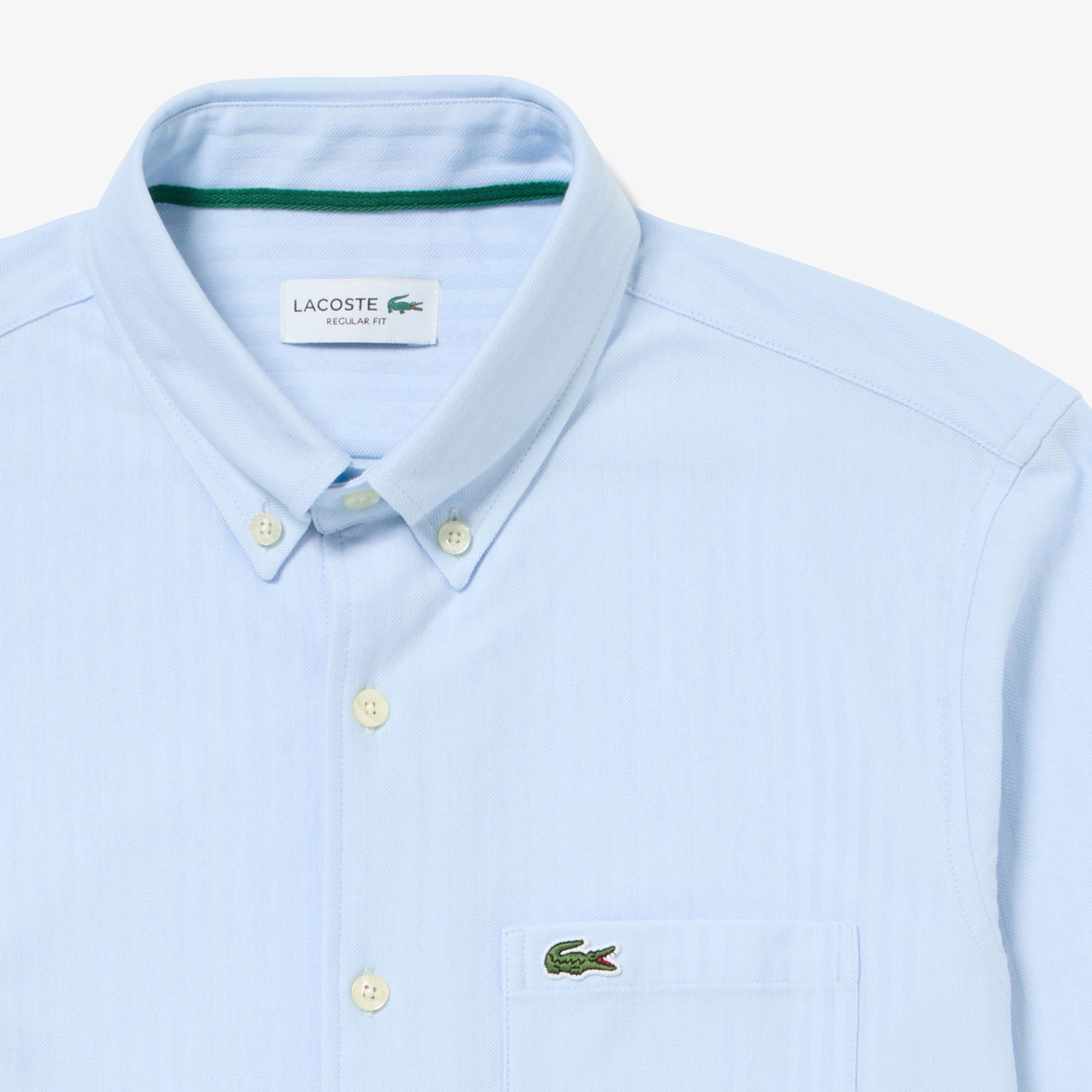 ジャカードストライプボタンダウンジャージシャツ