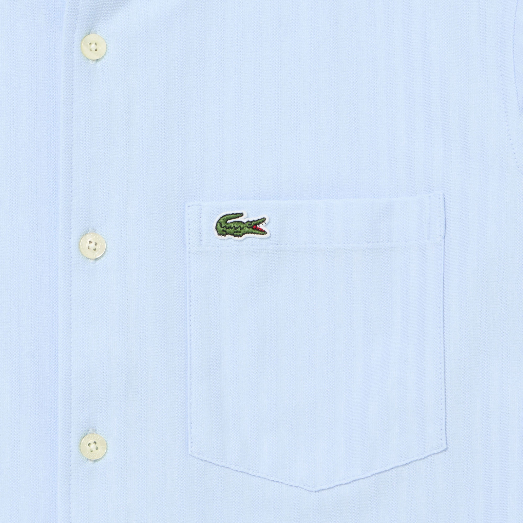 ジャカードストライプボタンダウンジャージシャツ