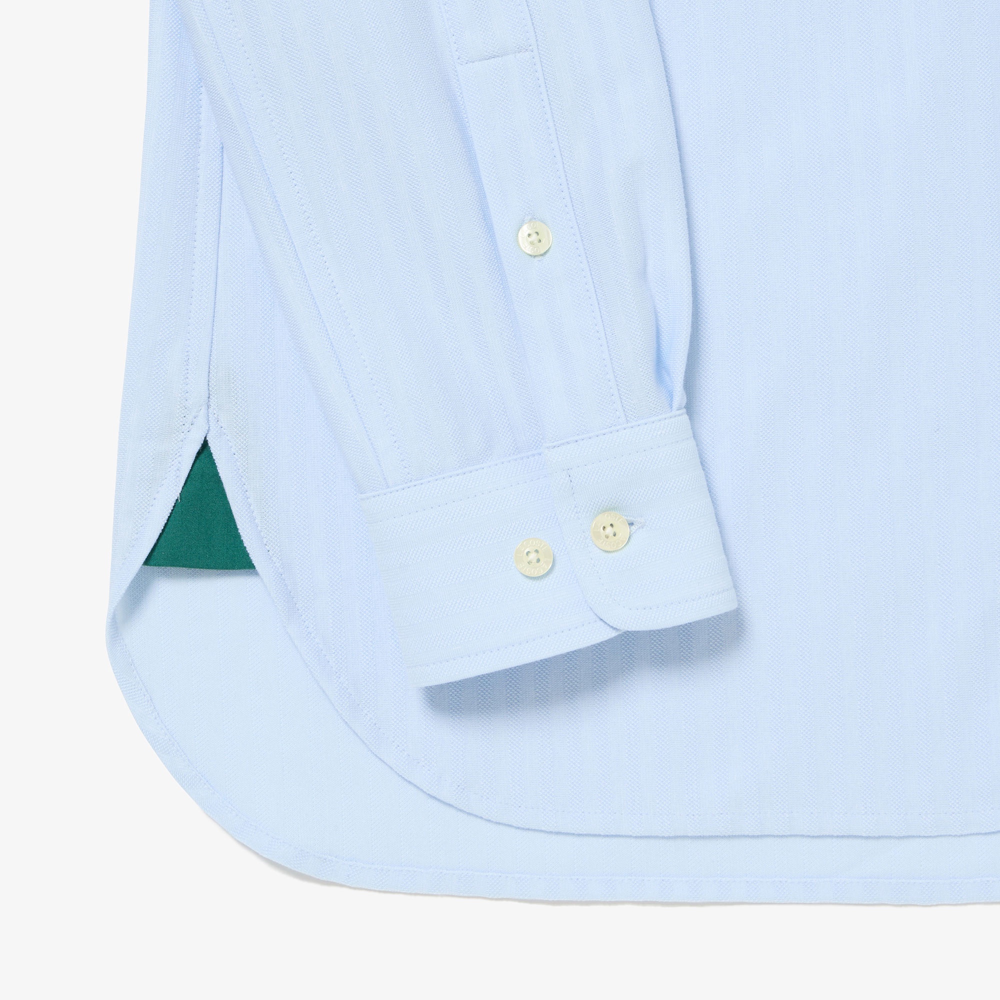 ジャカードストライプボタンダウンジャージシャツ