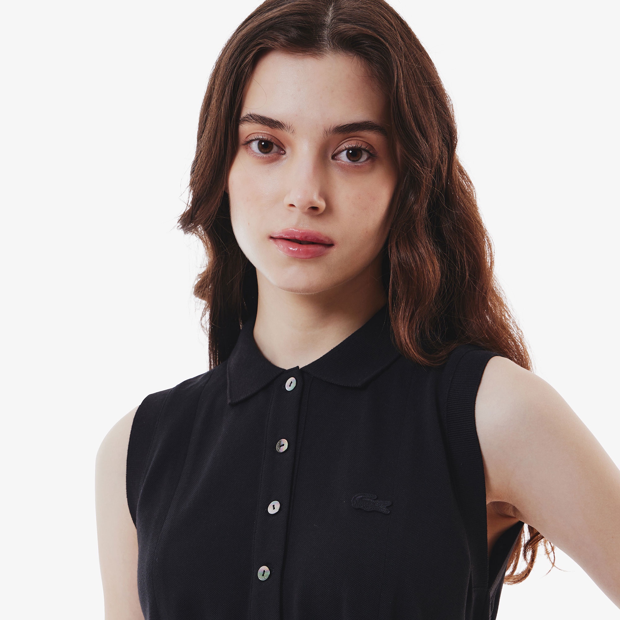 ノースリーブポロドレス