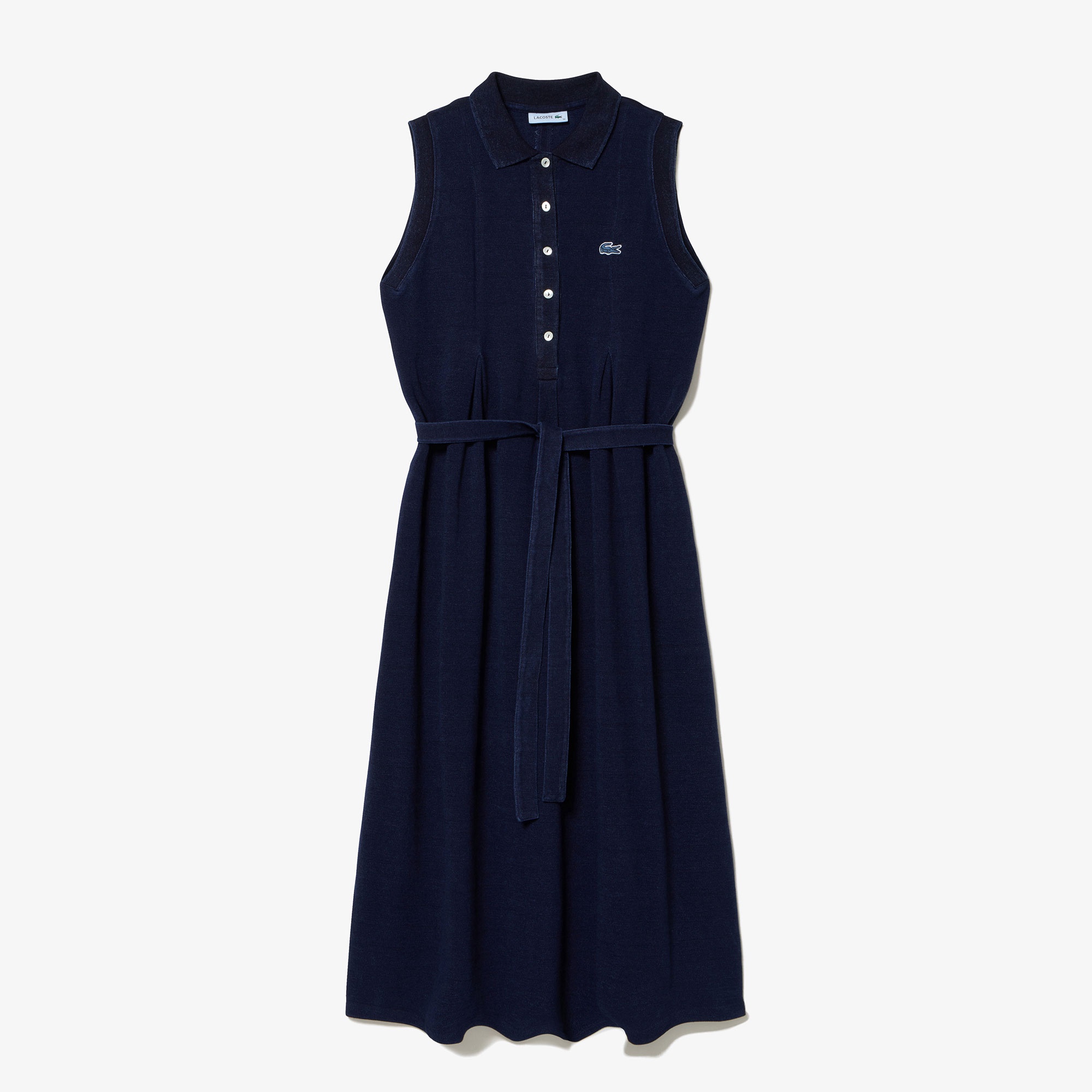 インディゴノースリーブポロドレス