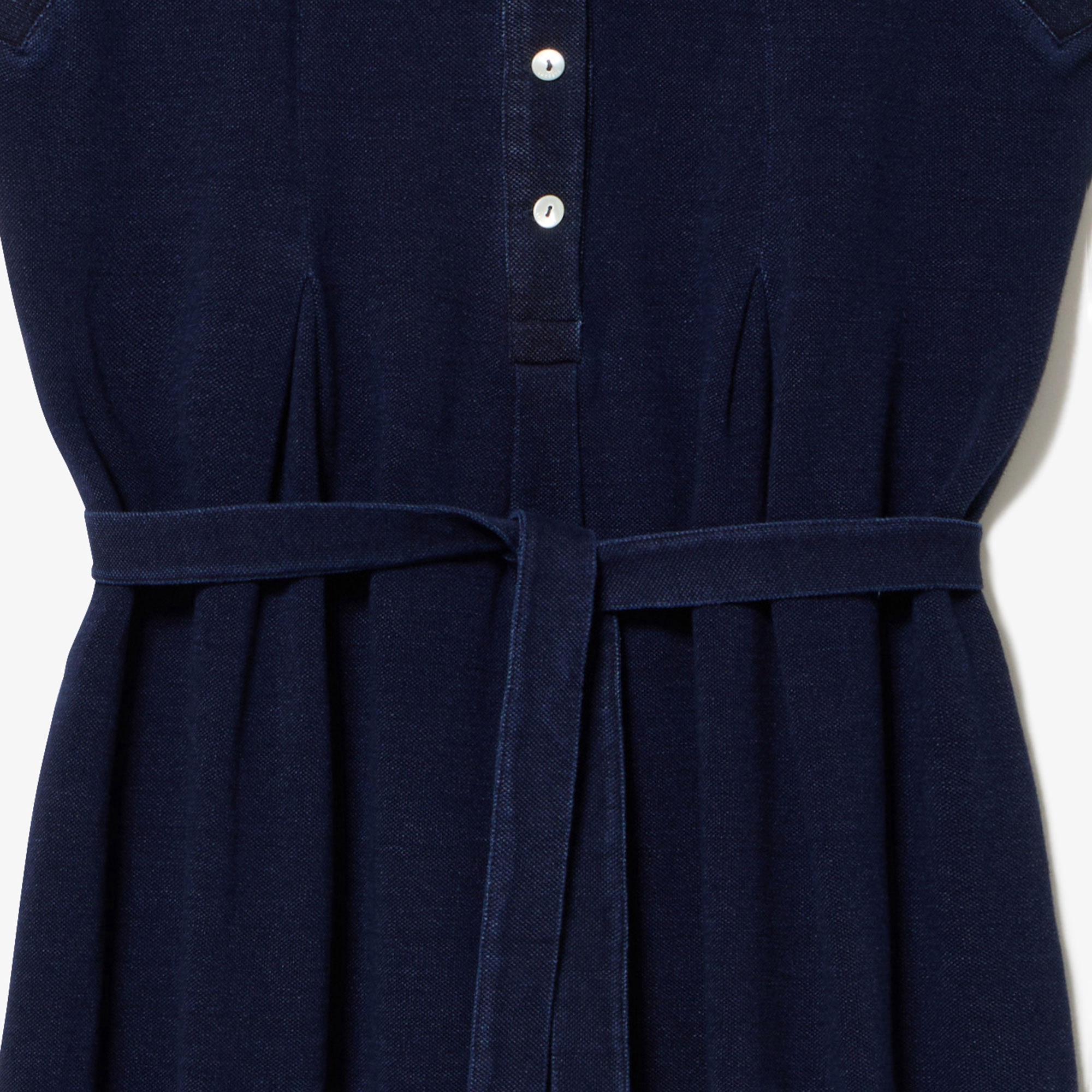 インディゴノースリーブポロドレス
