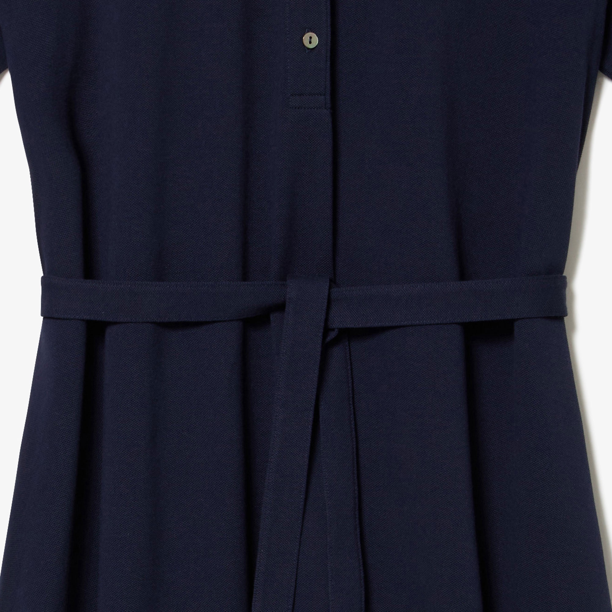 鹿の子地マキシ丈ドレス