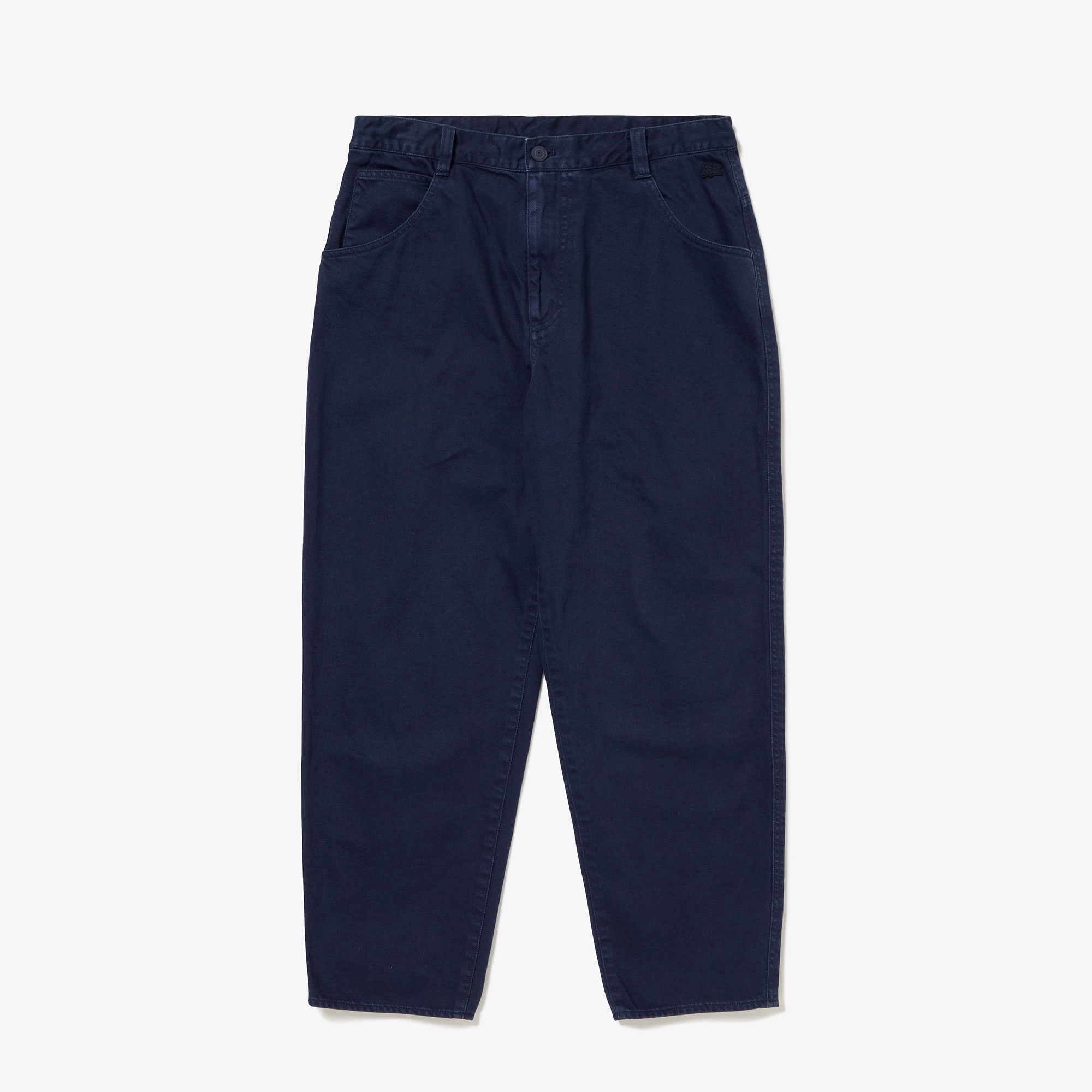 ワイドテーパードカラーデニムパンツ